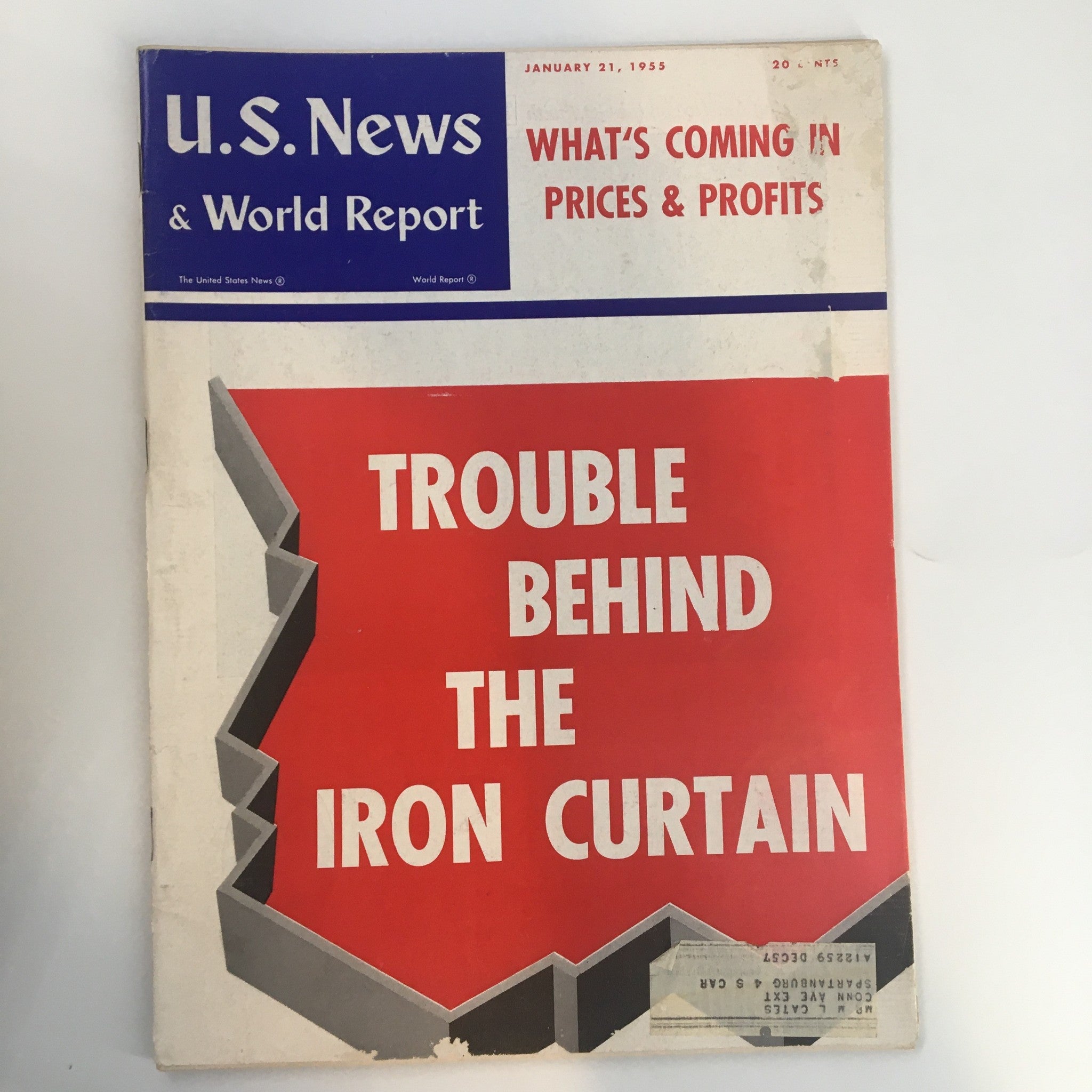 US News & World Report Magazine January 21 1955 Trouble Behind The Iron Curtain