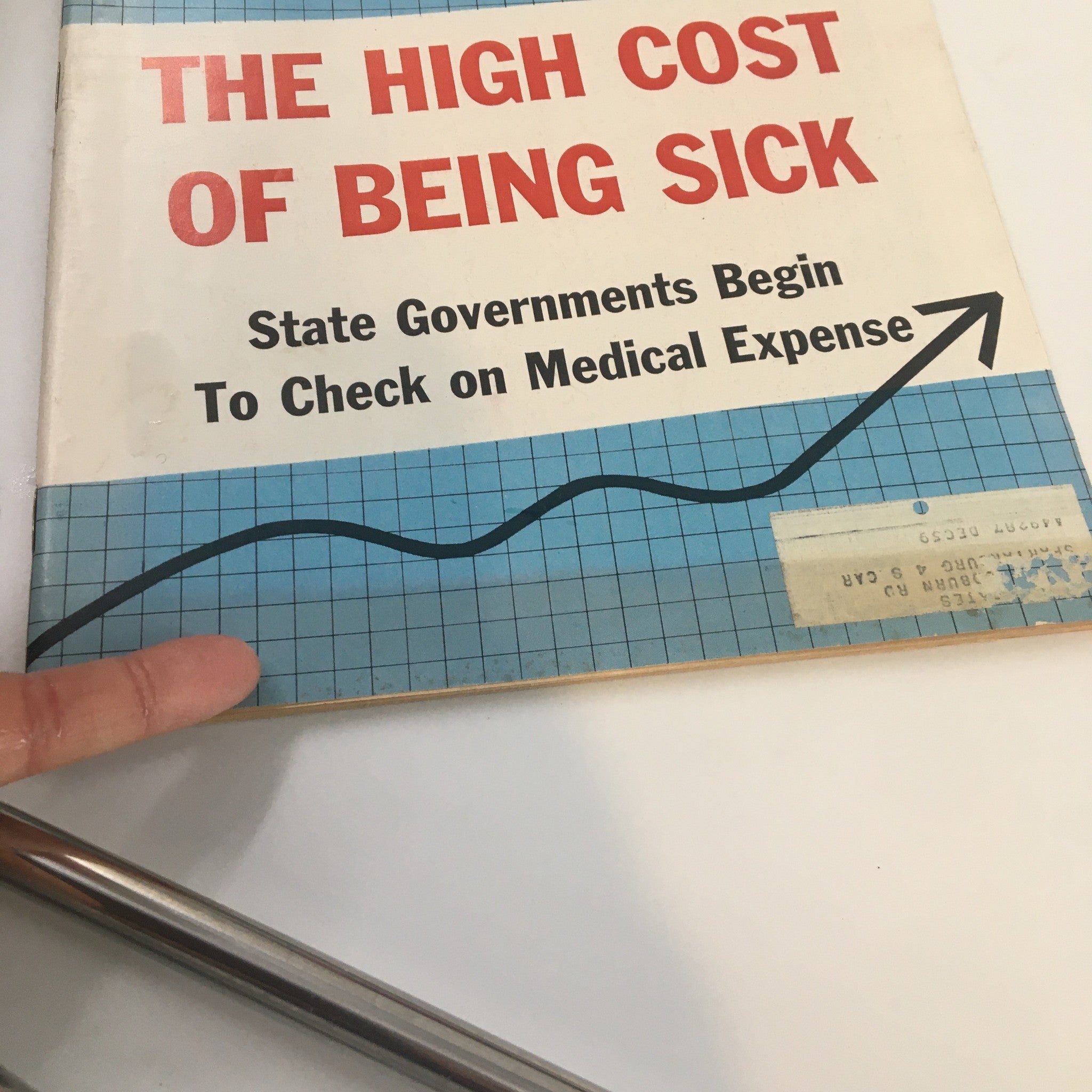 US News & World Report Magazine March 16 1959 The High Cost of Being Sick