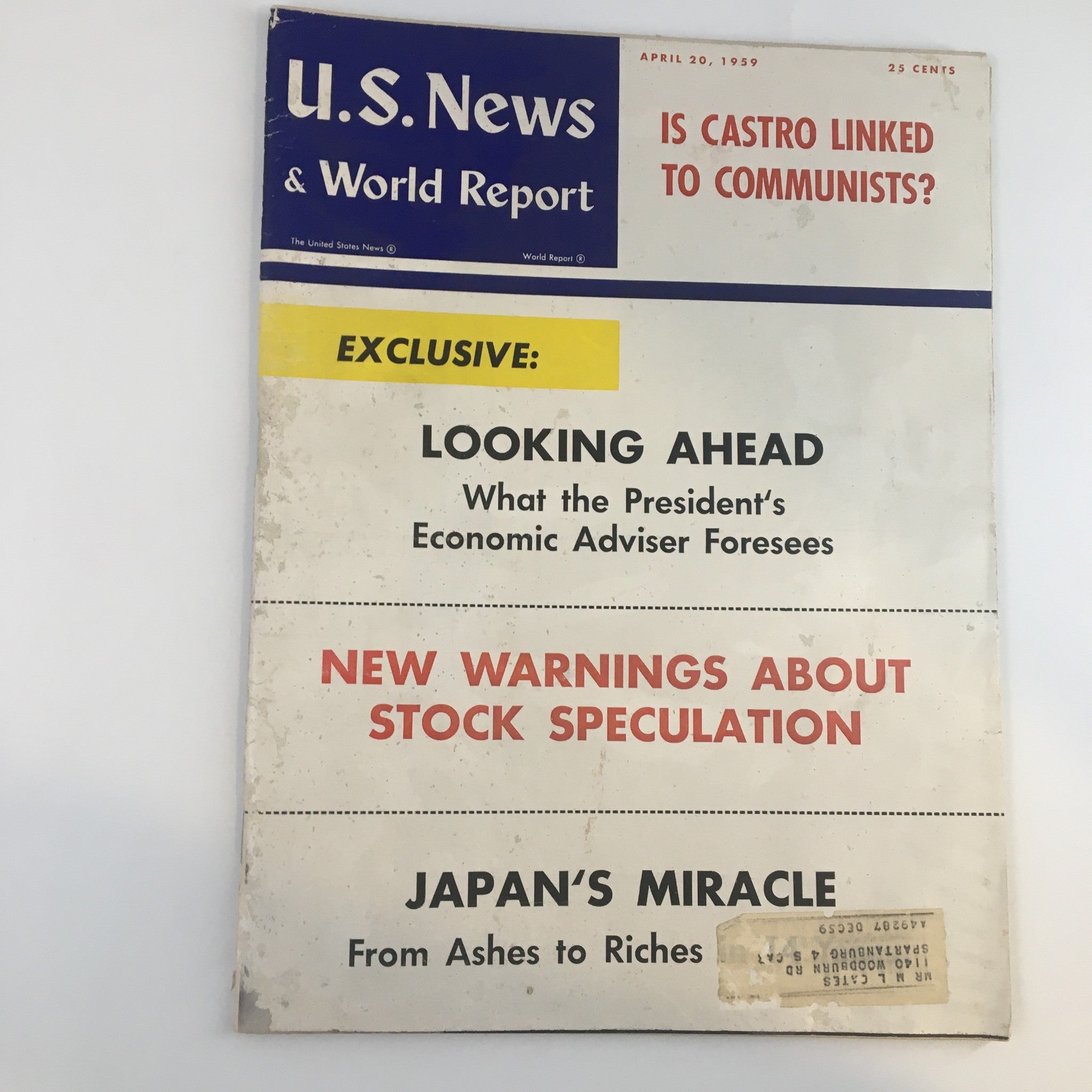 US News & World Report Magazine April 20 1959 Japan's Miracle Ashes to Riches