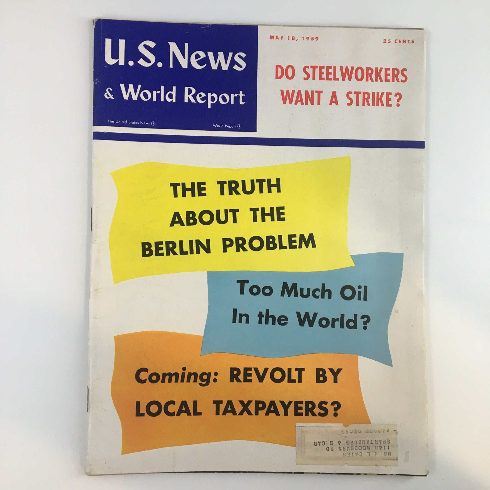 US News & World Report Magazine May 18 1959 The Truth About The Berlin Problem