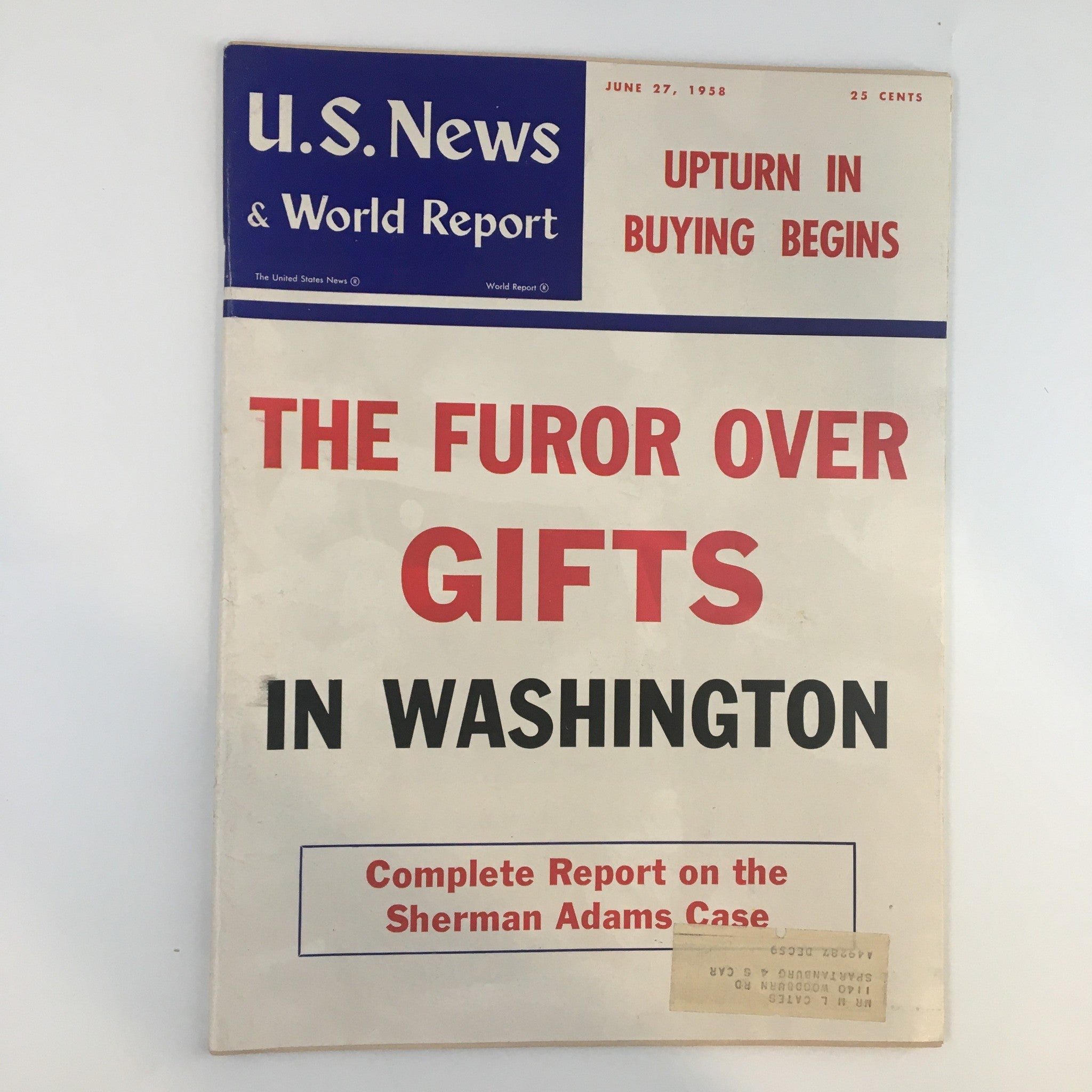 US News & World Report Magazine June 27 1958 Upturn in Buying Begins