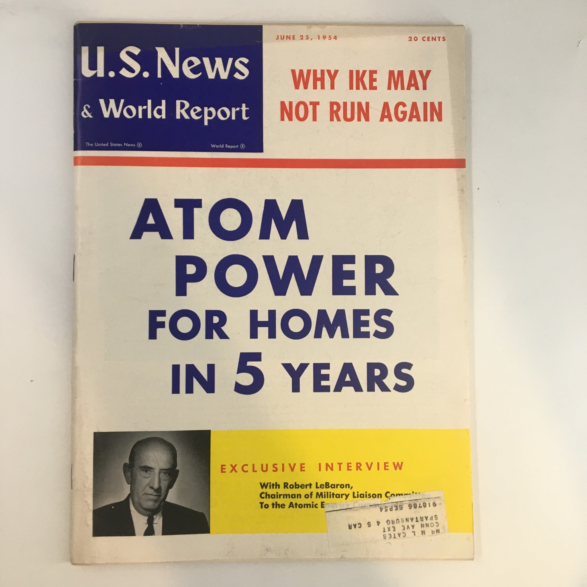 US News & World Report Magazine June 25 1954 Why Ike May Not Run Again