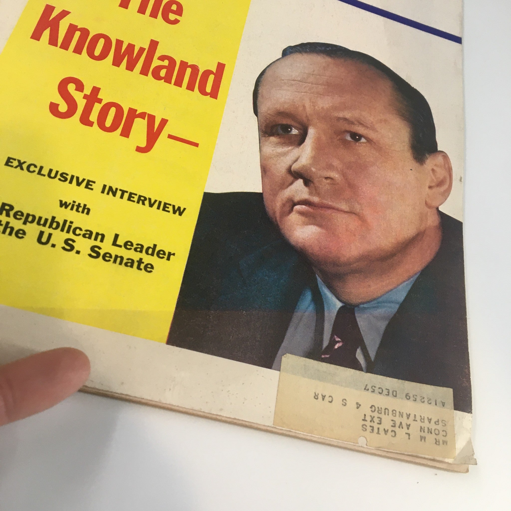 US News & World Report Magazine December 24 1959 The Knowland Story Interview