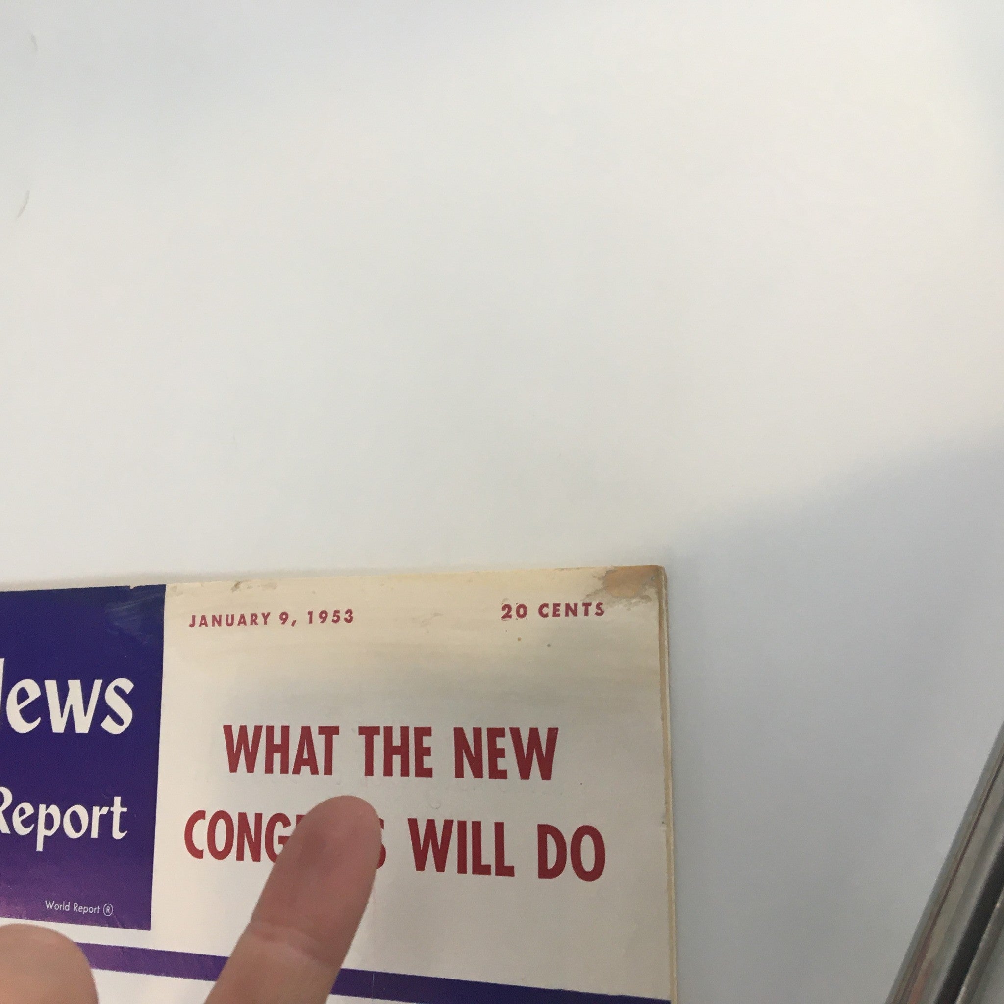 U.S. News & World Report Magazine January 9 1953 What The New Congress Will Do