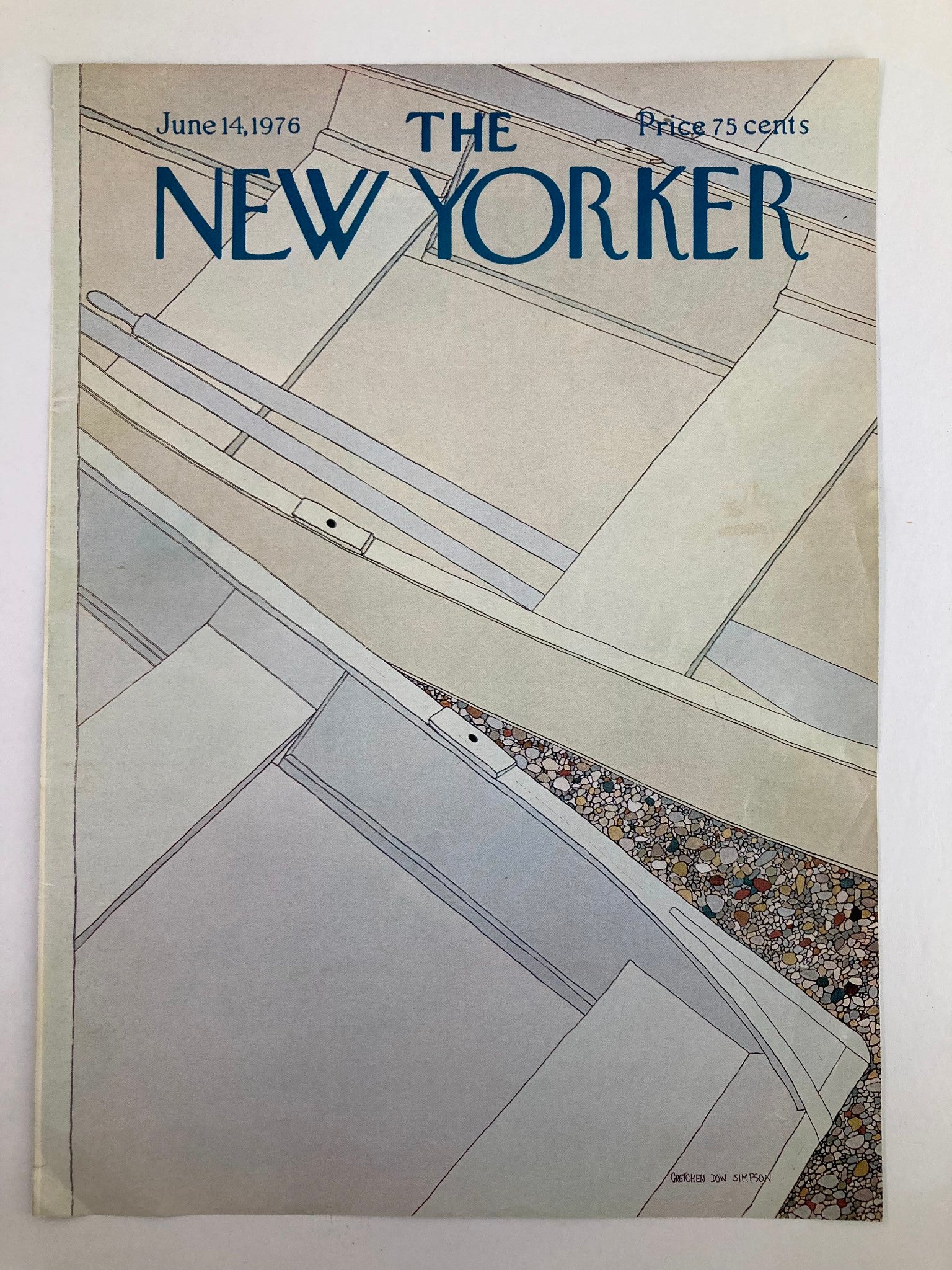 COVER ONLY The New Yorker June 14 1976 Boats on Shore by Gretchen Dow Simpson