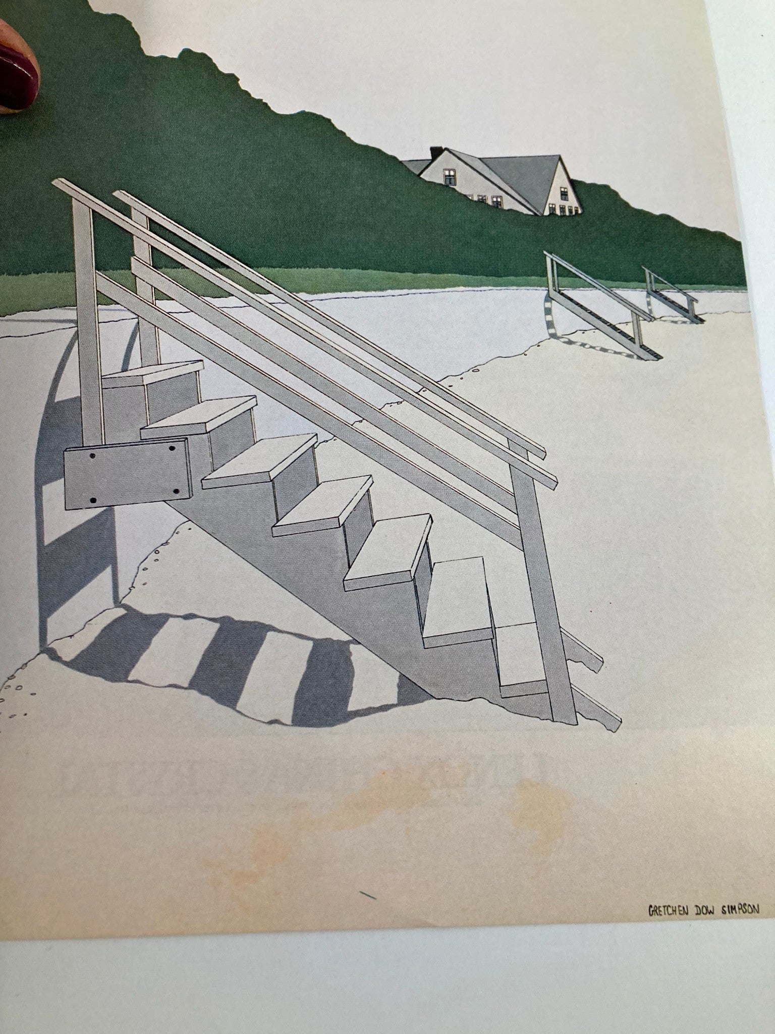 COVER ONLY The New Yorker June 18 1979 Beach Stairs by Gretchen Dow Simpson