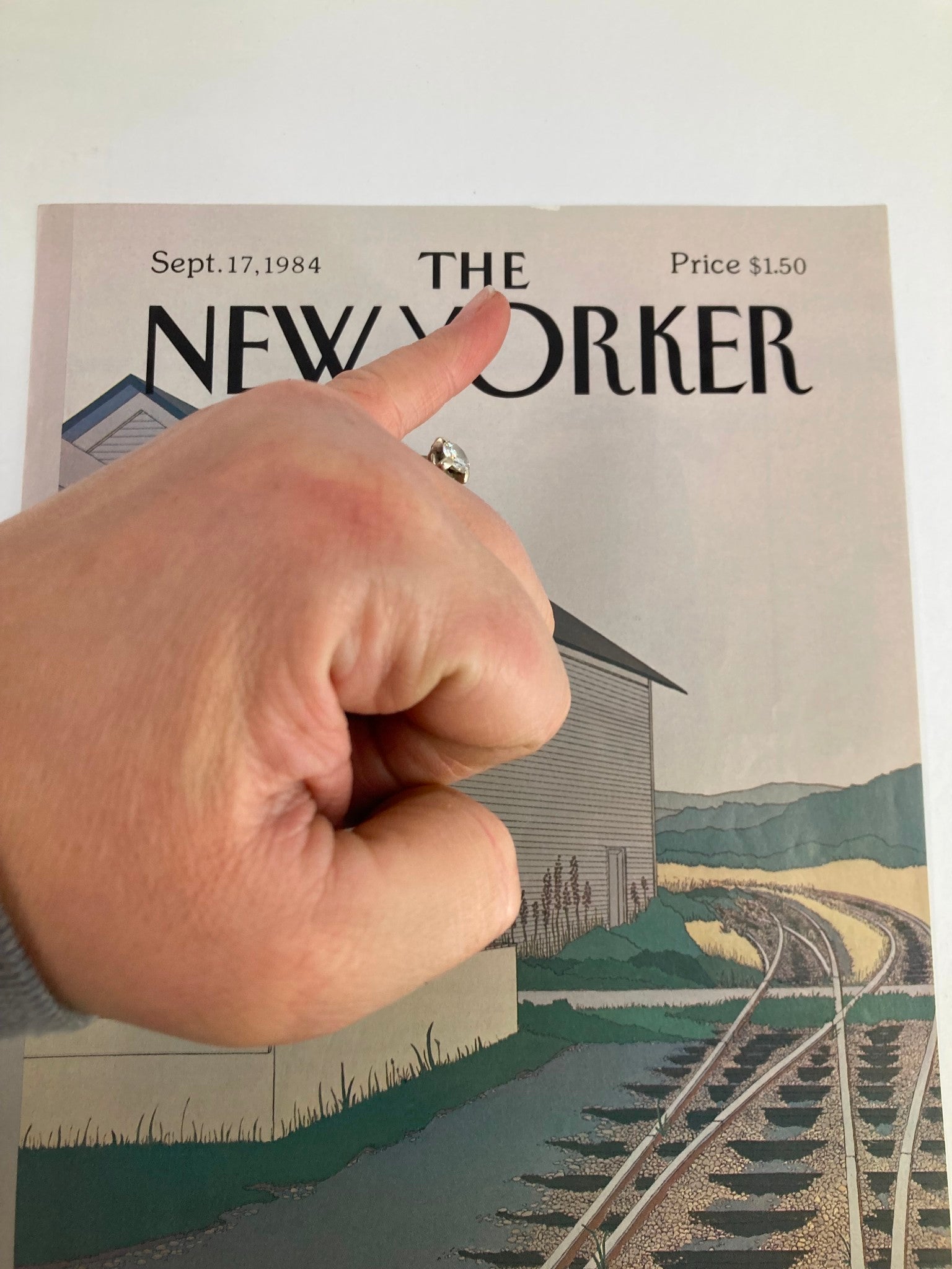 COVER ONLY The New Yorker September 17 1984 Railway Home by Gretchen Dow Simpson