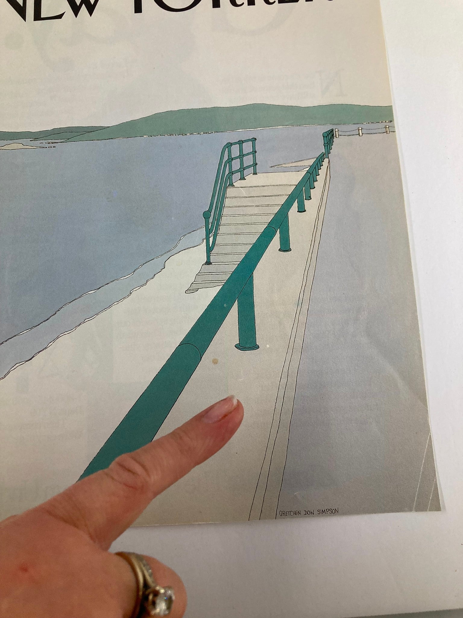 COVER ONLY The New Yorker September 2 1985 Beach Path by Gretchen Dow Simpson