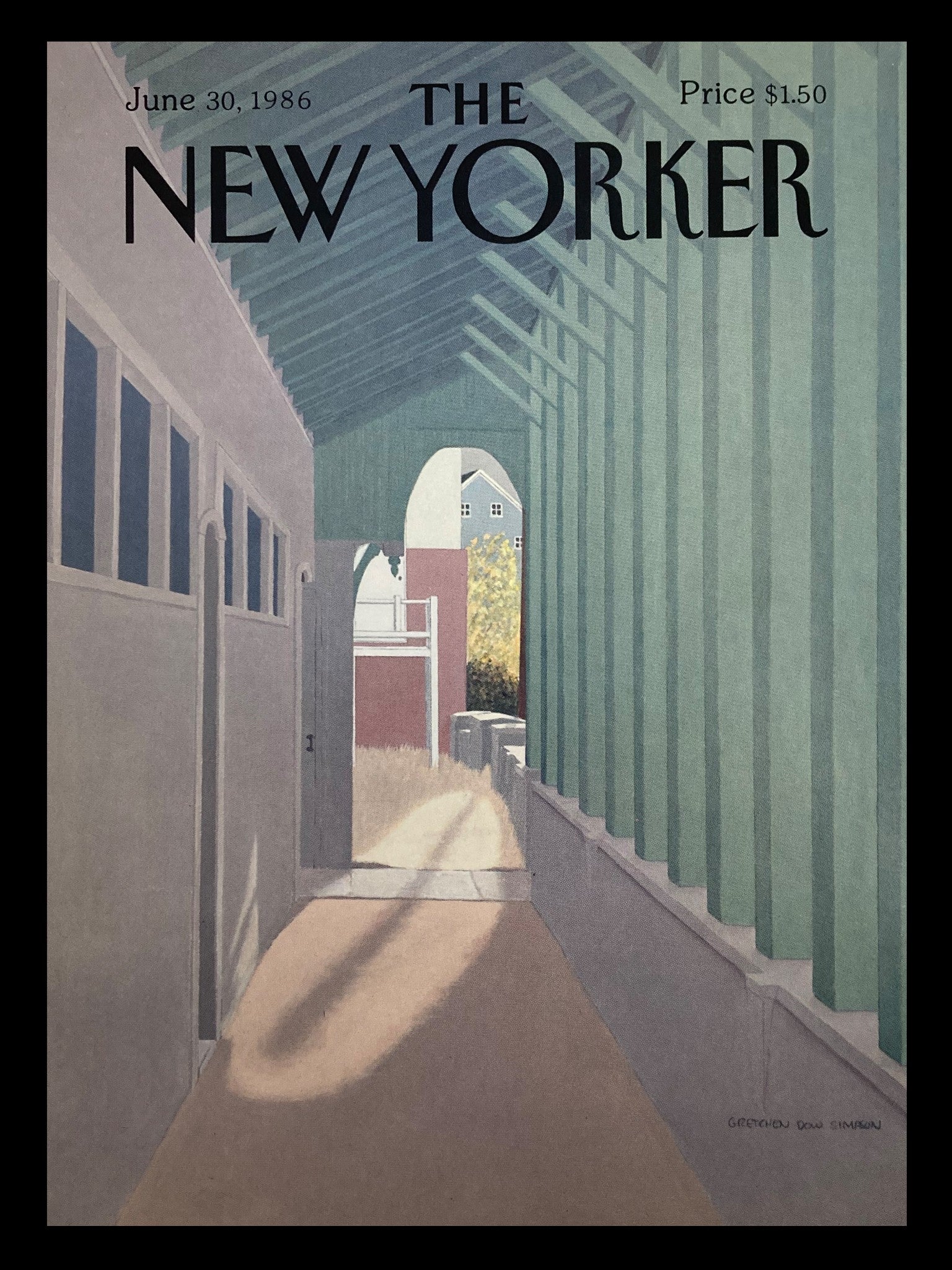 COVER ONLY The New Yorker June 30 1986 Ray of Light by Gretchen Dow Simpson