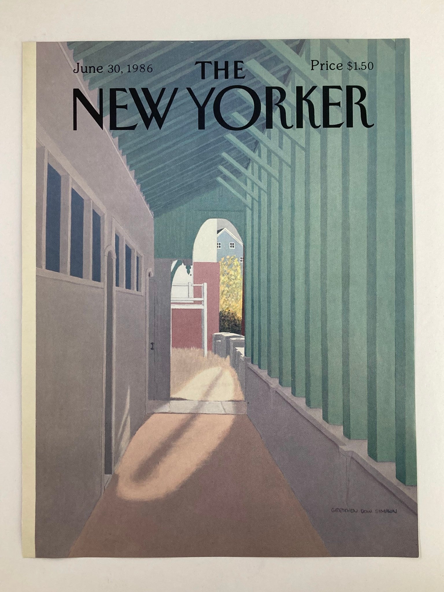 COVER ONLY The New Yorker June 30 1986 Ray of Light by Gretchen Dow Simpson