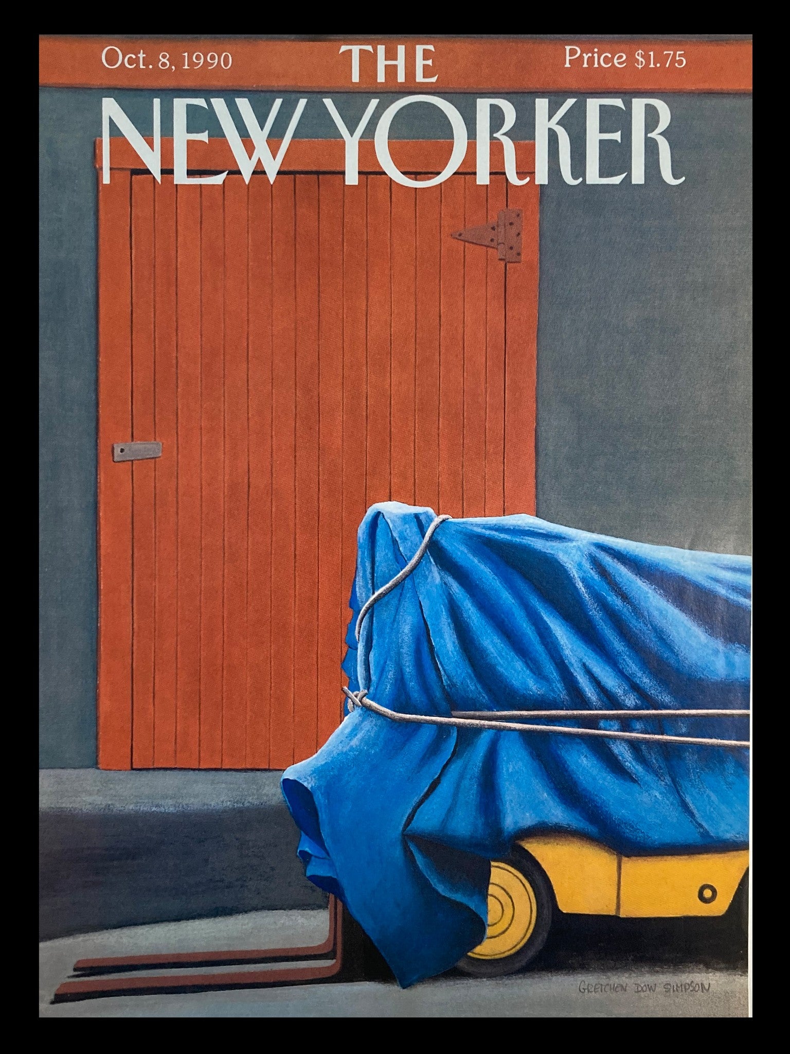 COVER ONLY The New Yorker October 8 1990 The Forklift by Gretchen Dow Simpson