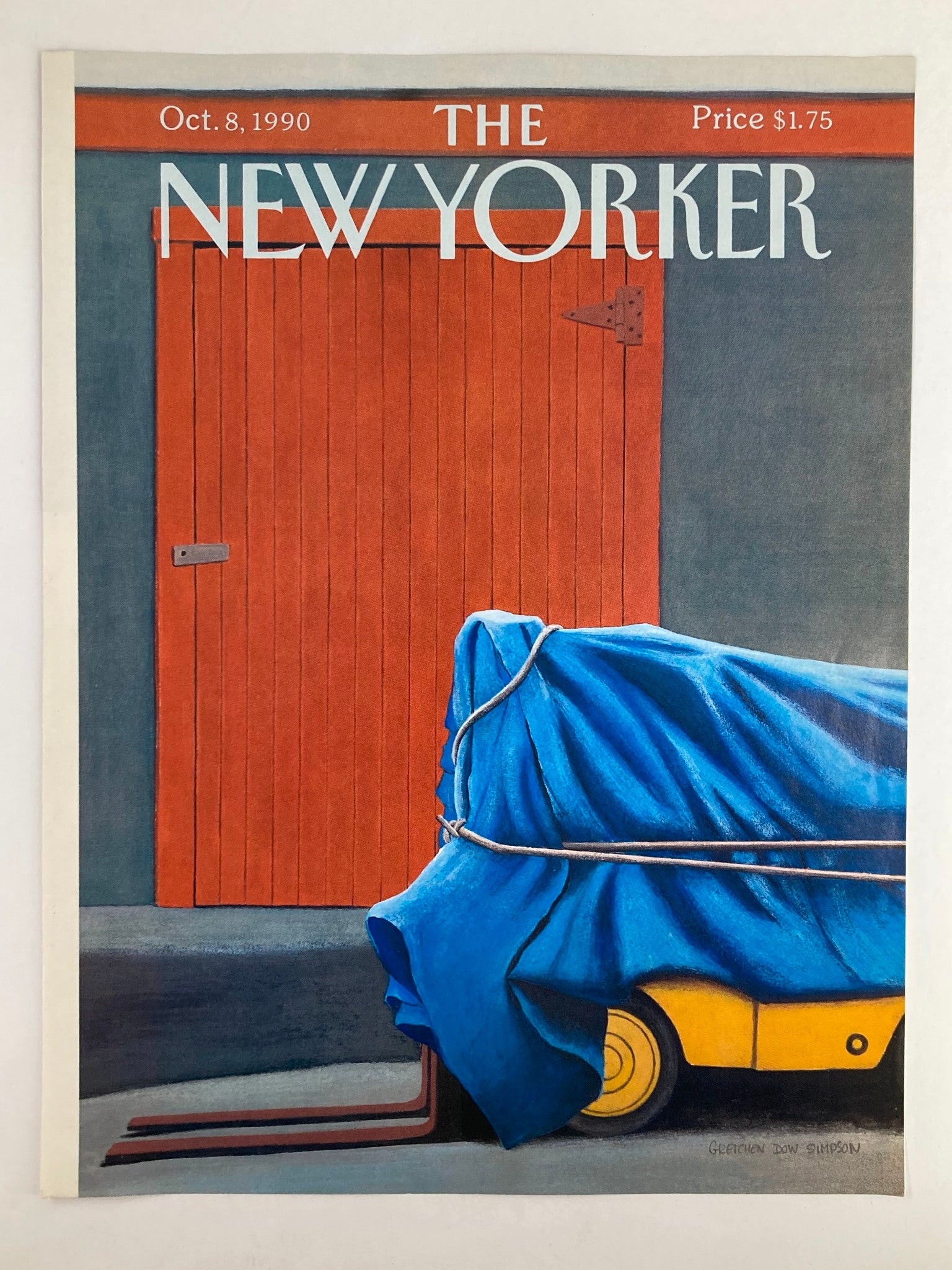 COVER ONLY The New Yorker October 8 1990 The Forklift by Gretchen Dow Simpson