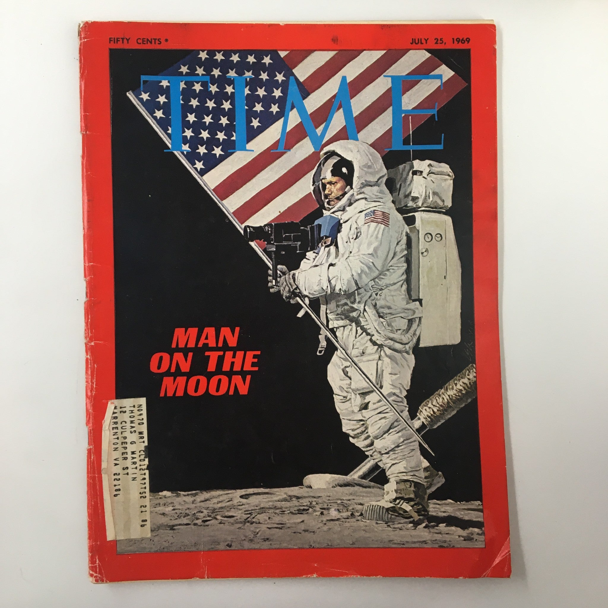 VTG Time Magazine July 25 1969 Neil Armstrong On The Moon