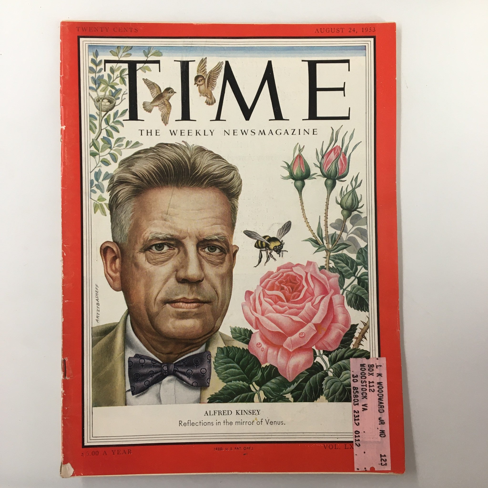 VTG Time Magazine August 24 1953 Vol. 62 No. 8 Alfred Kinsey Mirror of Venus