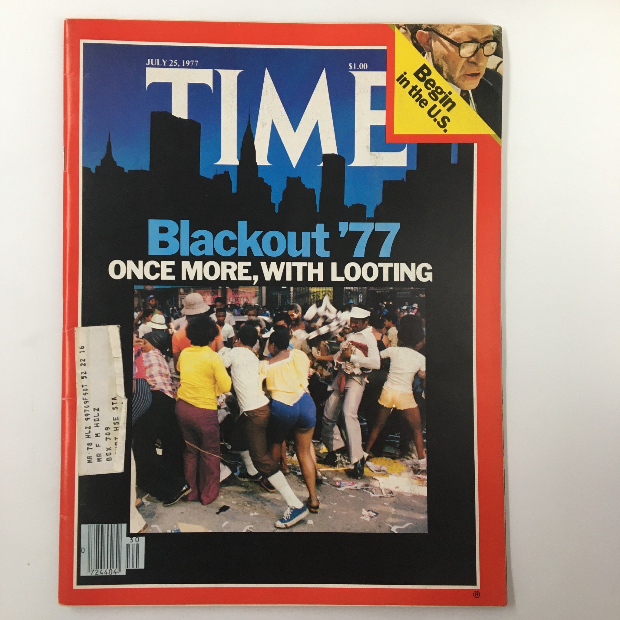 VTG Time Magazine July 25 1977 Blackout 1977 Once More, With Looting