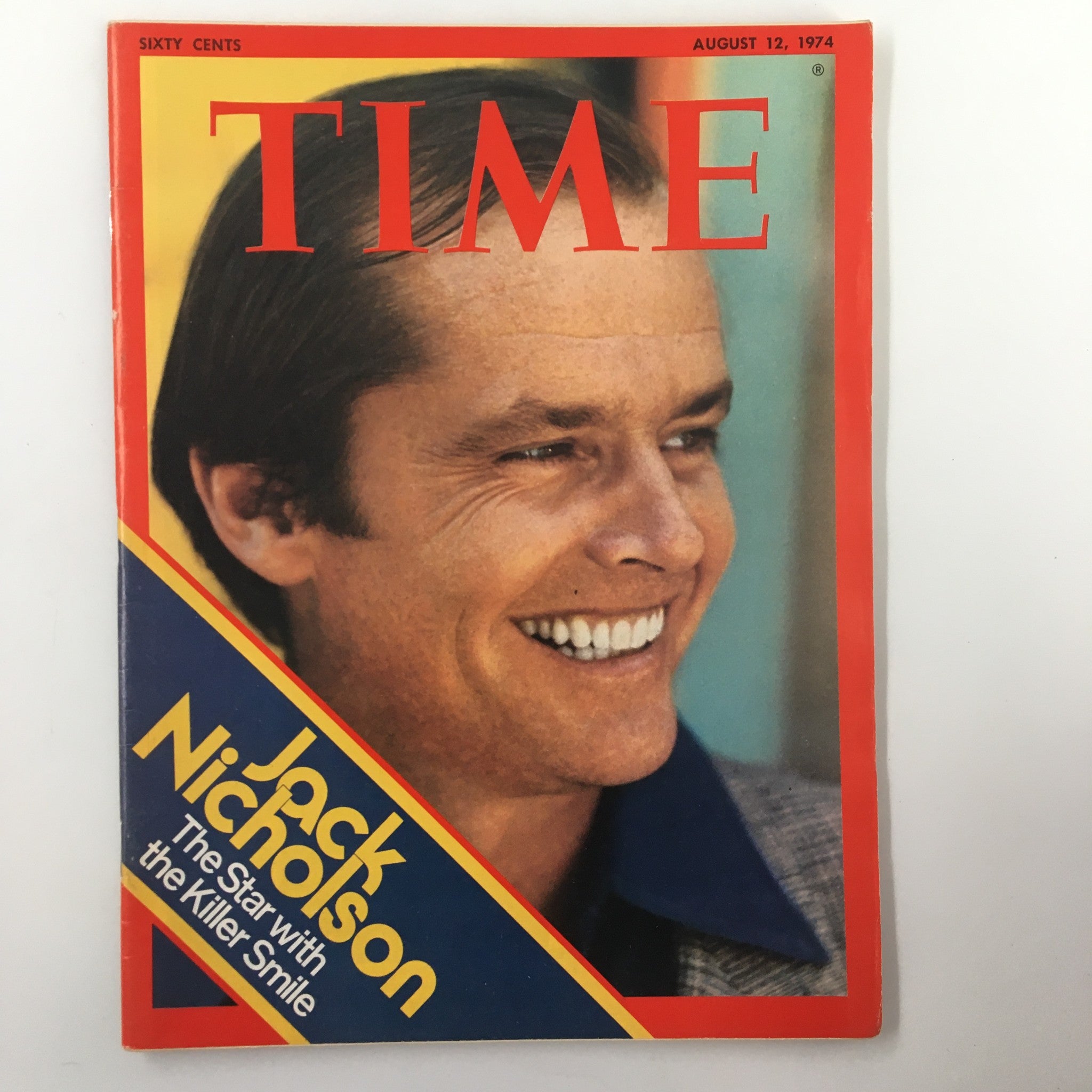 VTG Time Magazine August 12 1974 Jack Nicholson and His Killer Smile No Label