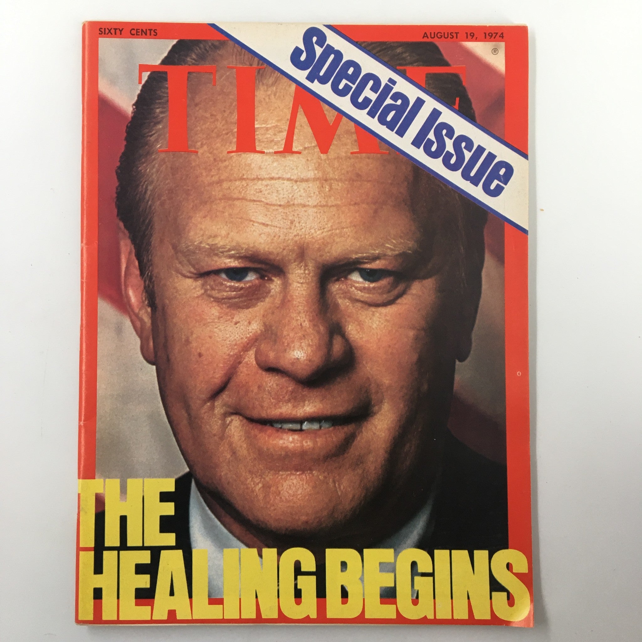 VTG Time Magazine August 19 1974 Gerald Ford The Healing Begins No Label