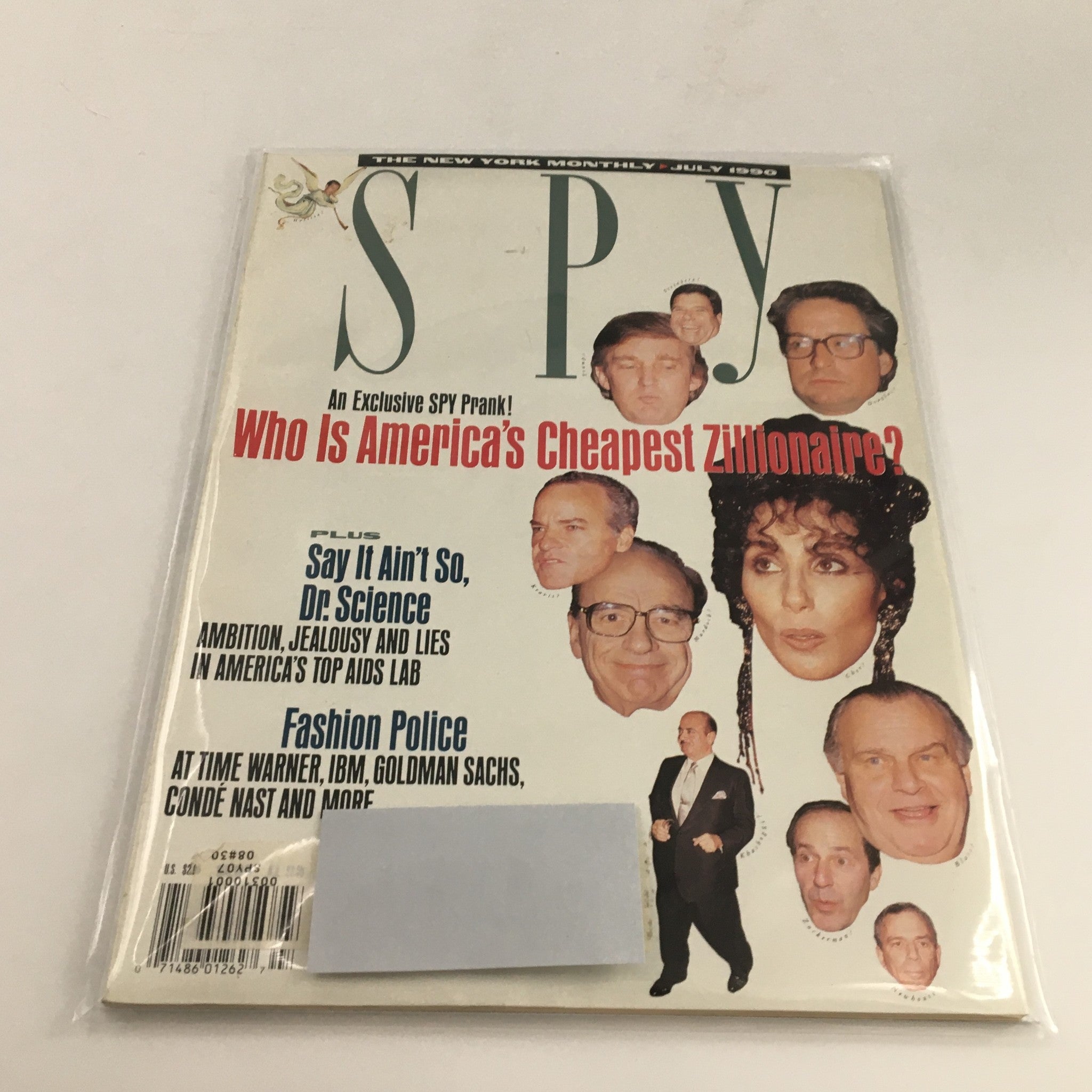 Spy Magazine July 1990 Donald Trump & Donald Newhouse & Mortimer Zuckerman