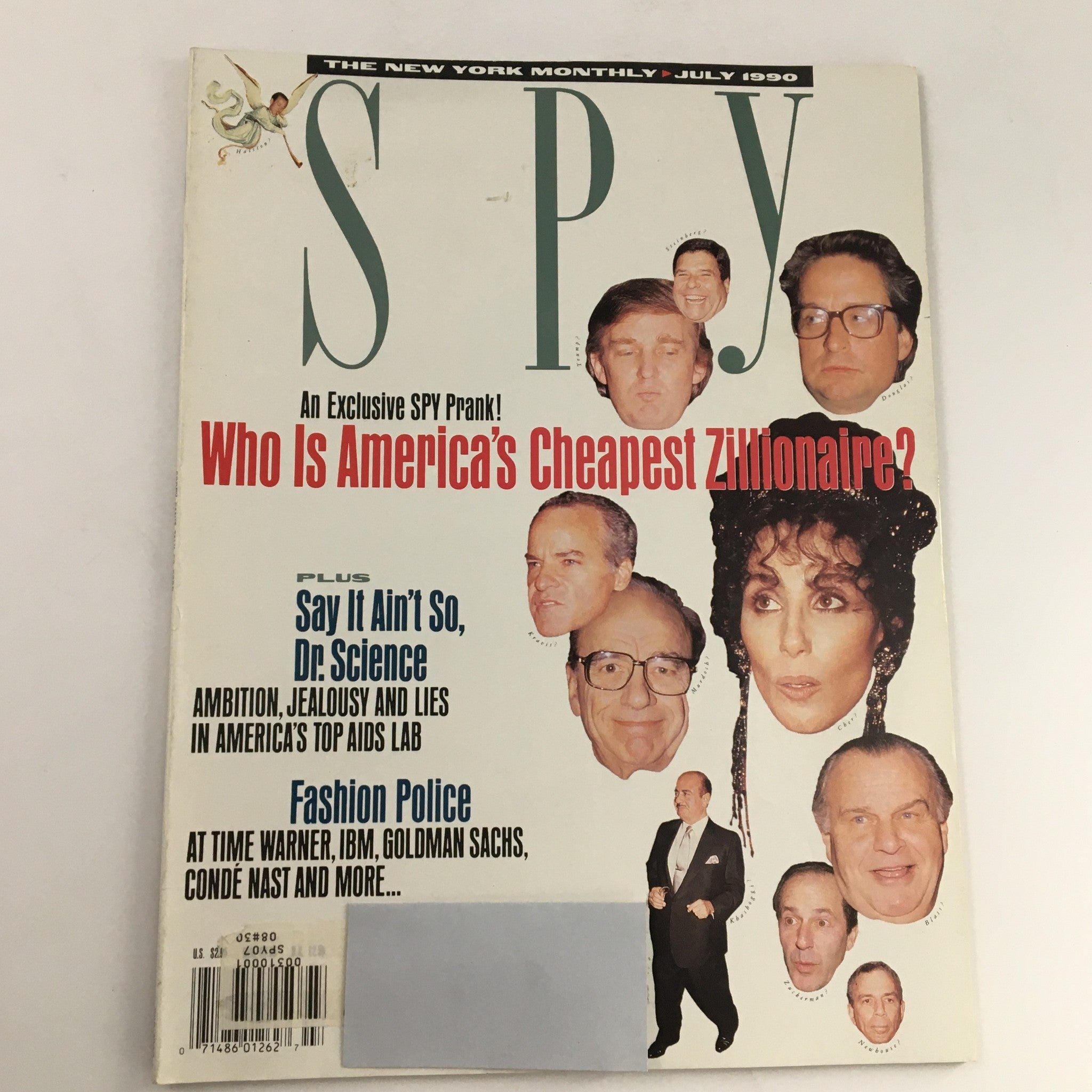 Spy Magazine July 1990 Donald Trump & Donald Newhouse & Mortimer Zuckerman