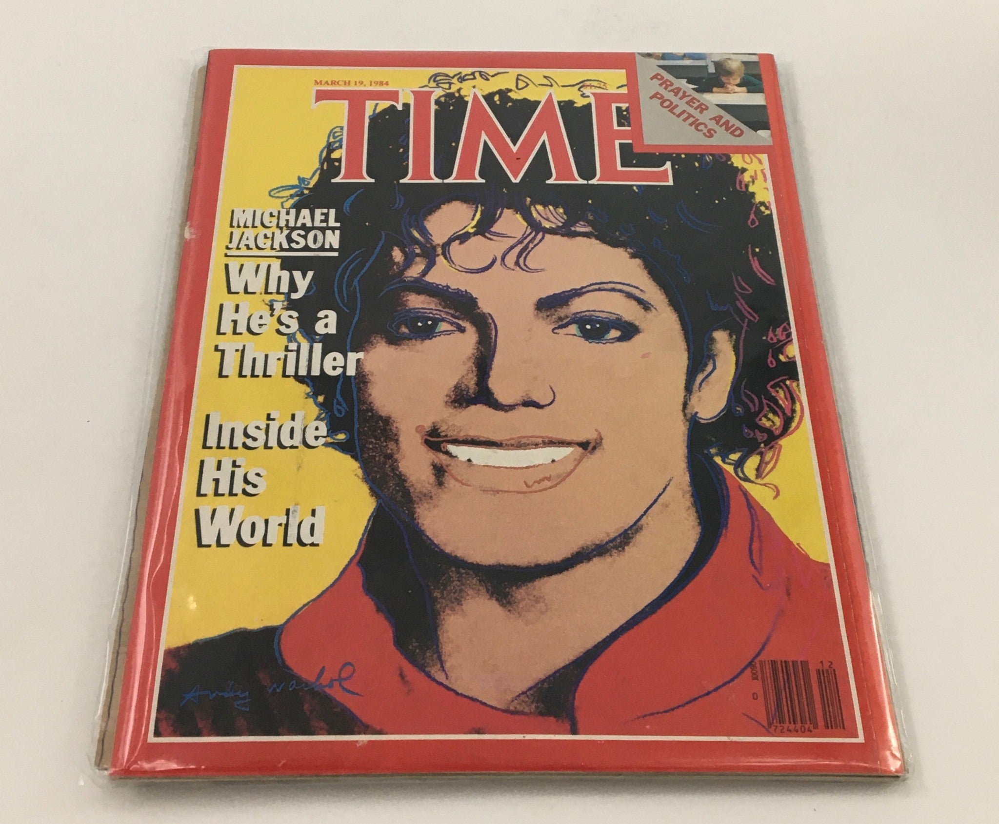 Time Magazine March 19 1984 Michael Jackson & Prayer & Politics, No Label
