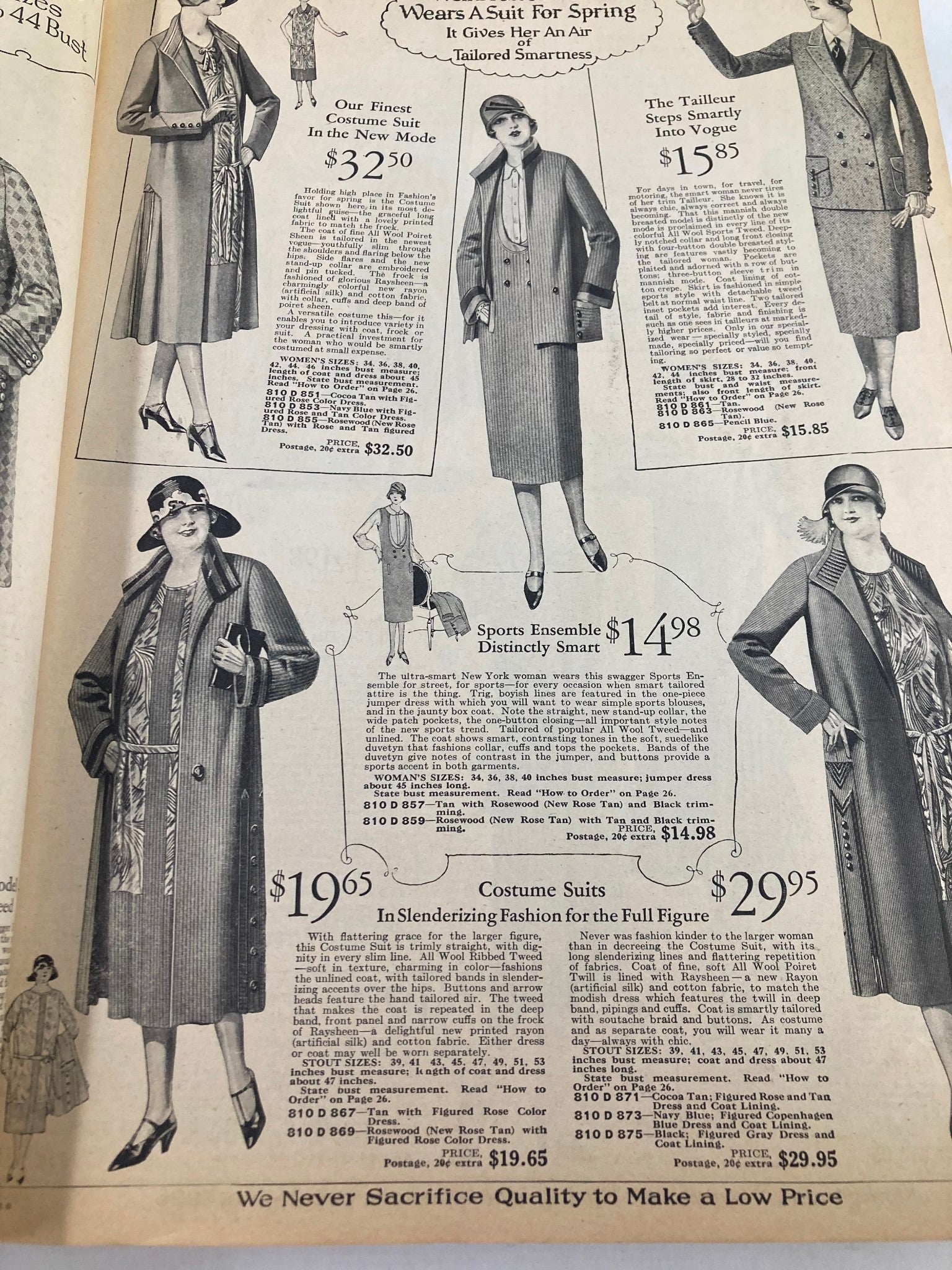 1926 Montgomery Ward & Co. Catalog Number 104 Spring & Summer No Label