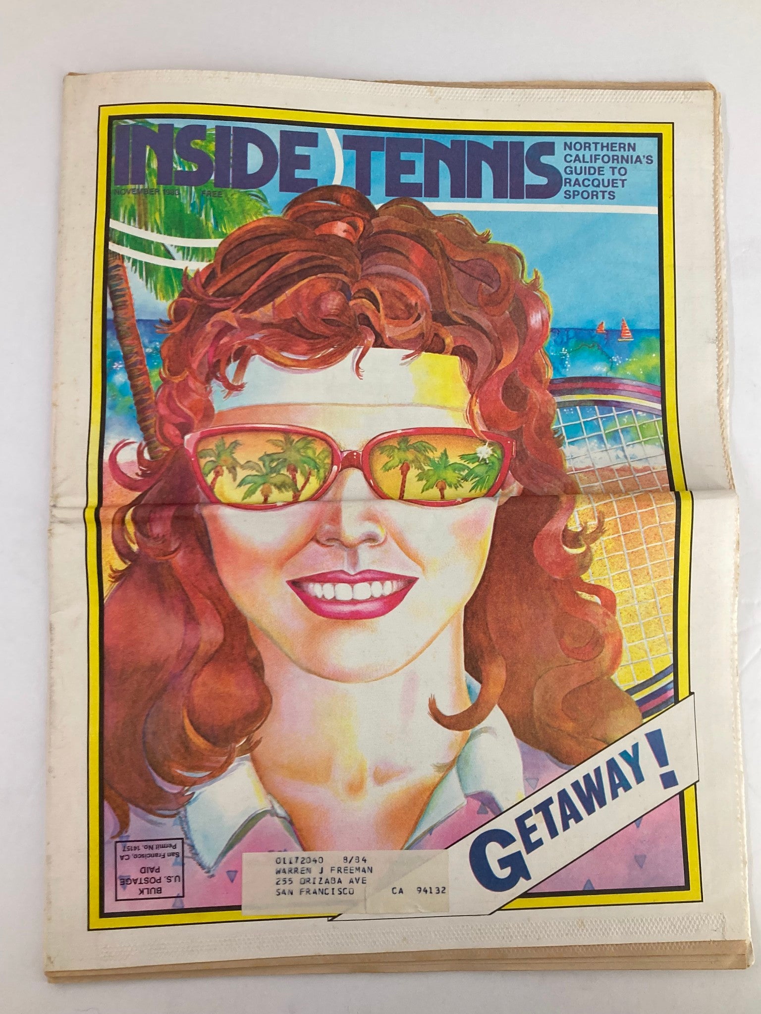 VTG Inside Tennis Magazine November 1983 Forty Love - Billie Jean King