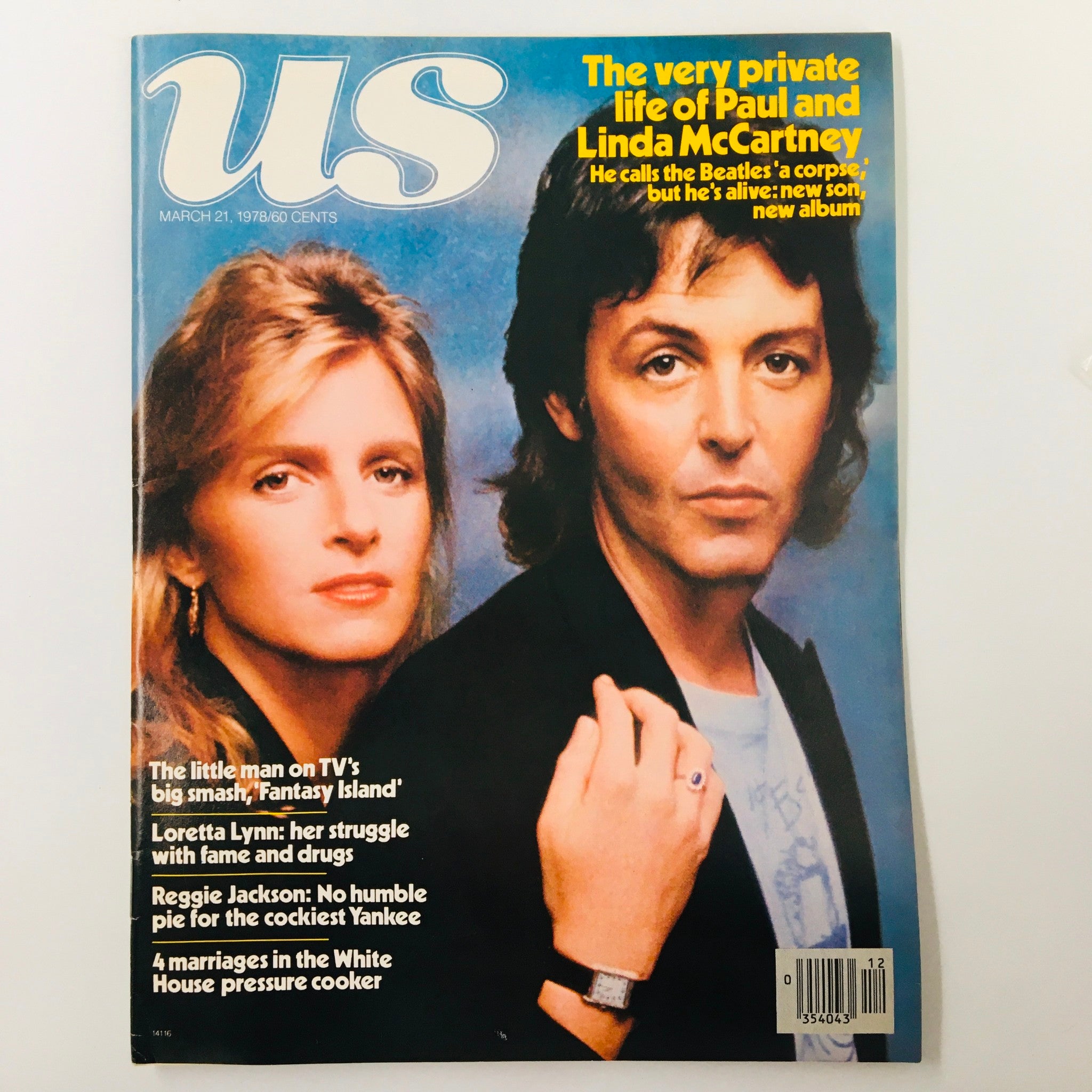 VTG US Magazine March 21 1978 Private Life of Paul & Linda McCartney No Label VG