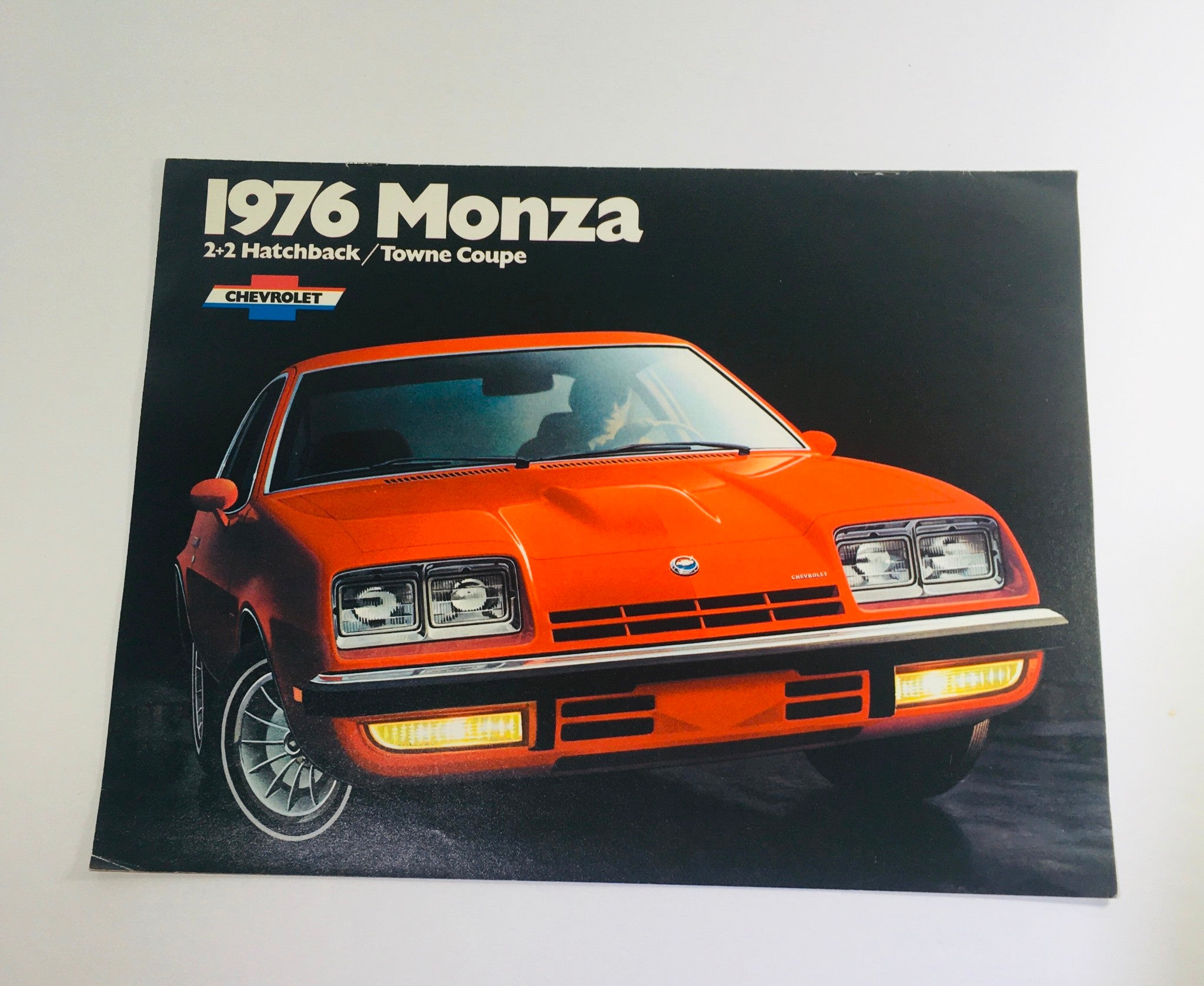 Vintage 1976 Monza 2+2 Hatchback / Towne Coupe Chevrolet 2-Door Sedan Brochure