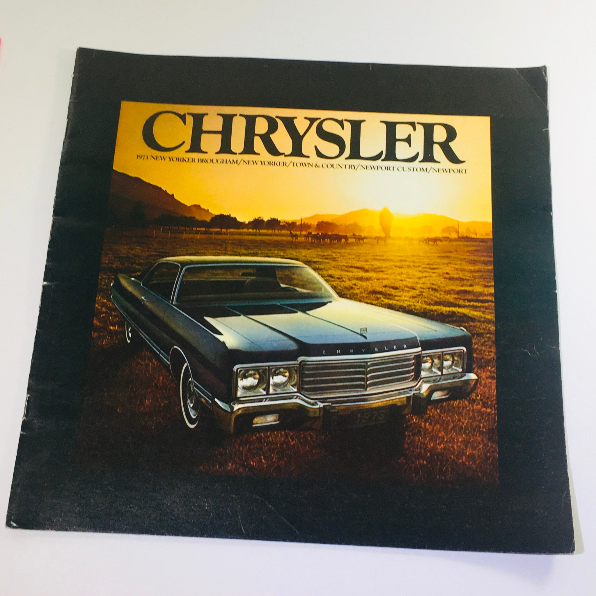 1973 Chrysler Brougham/New Yorker/Newport car auto sales catalog Brochure vtg