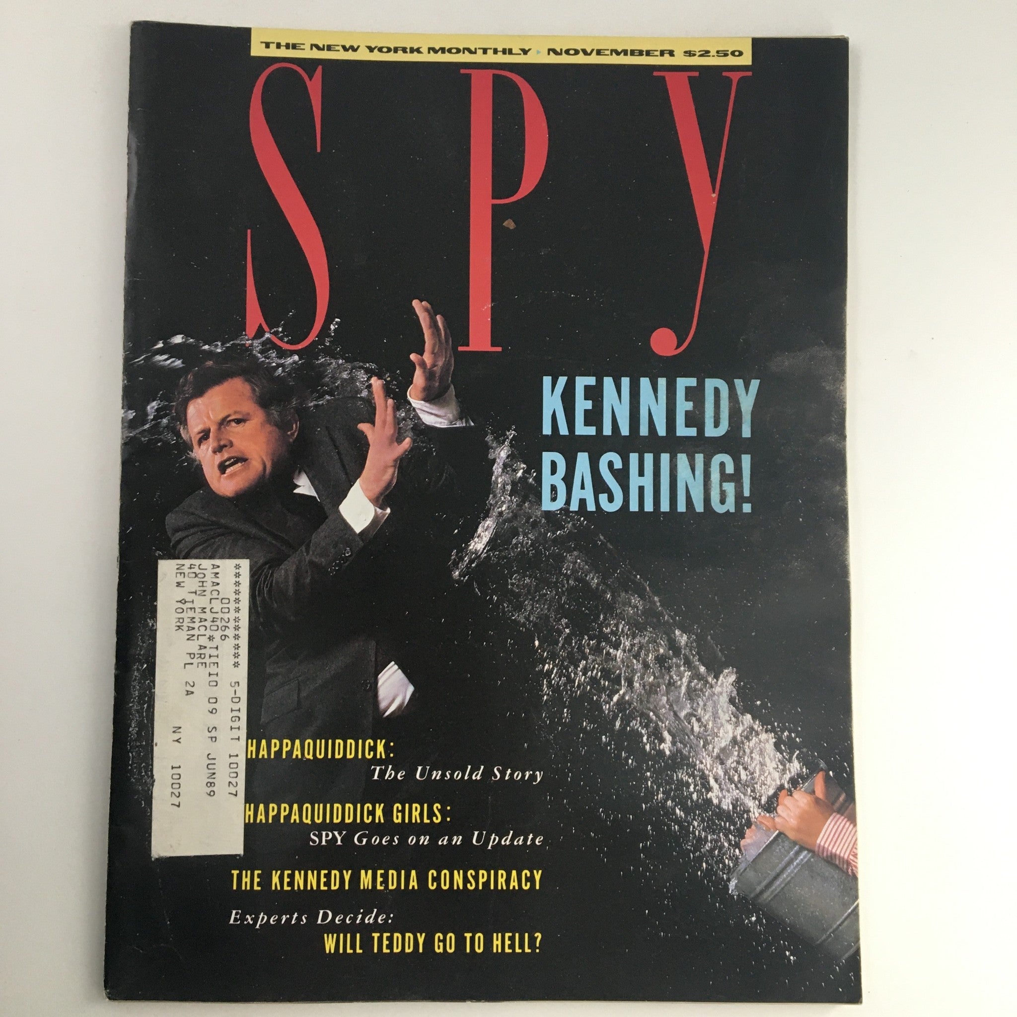 Spy Magazine November 1987 Ted Kennedy & The Kennedy Media Conspiracy