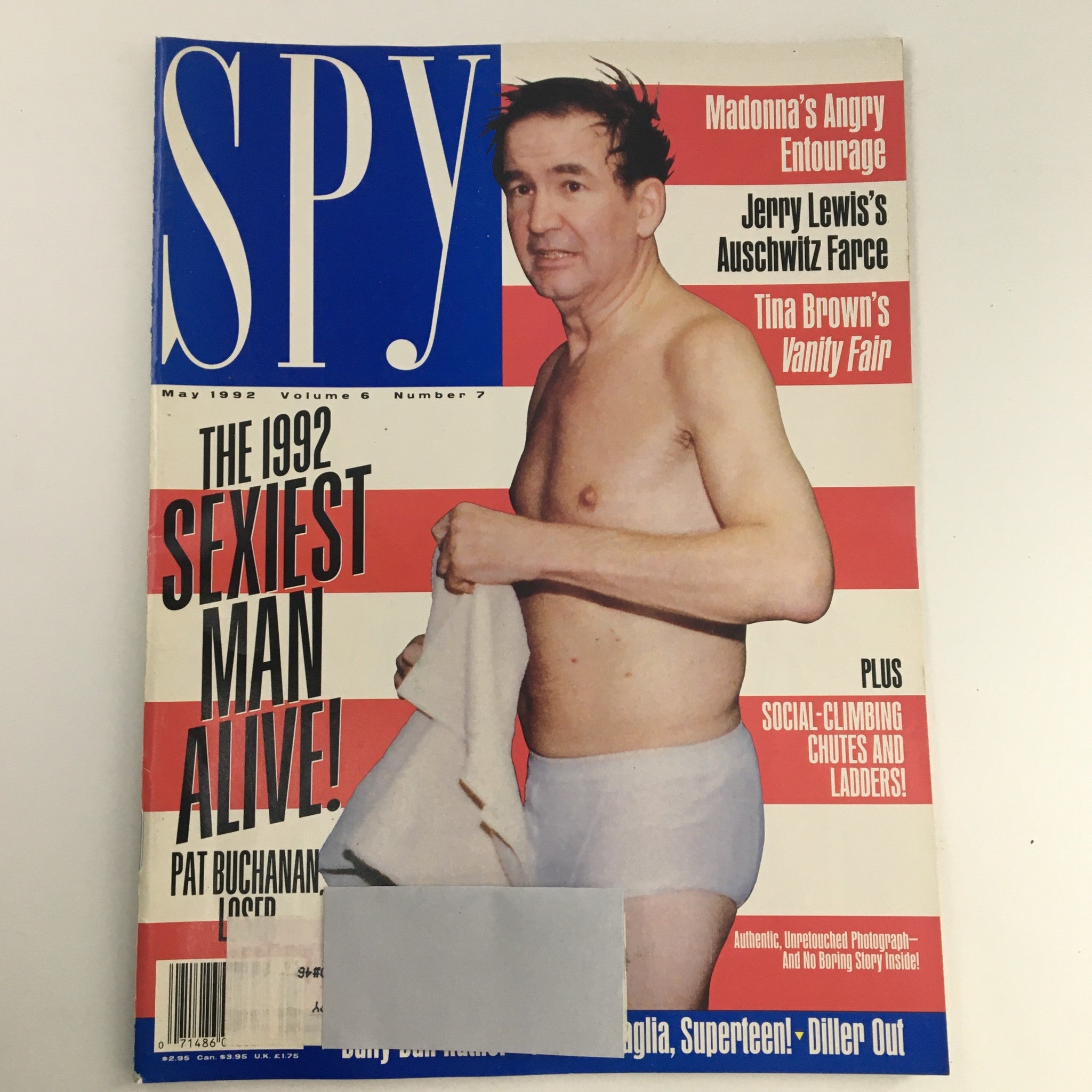 Spy Magazine May 1992 Vol 6 #7 Pat Buchanan & Madonna & Jerry Lewis & Tina Brown