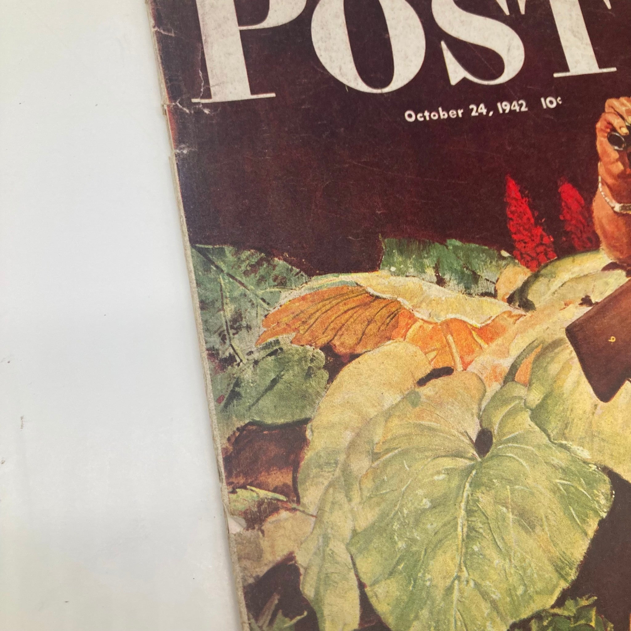 Saturday Evening Post Magazine October 24 1942 Illustrated Cover WWII