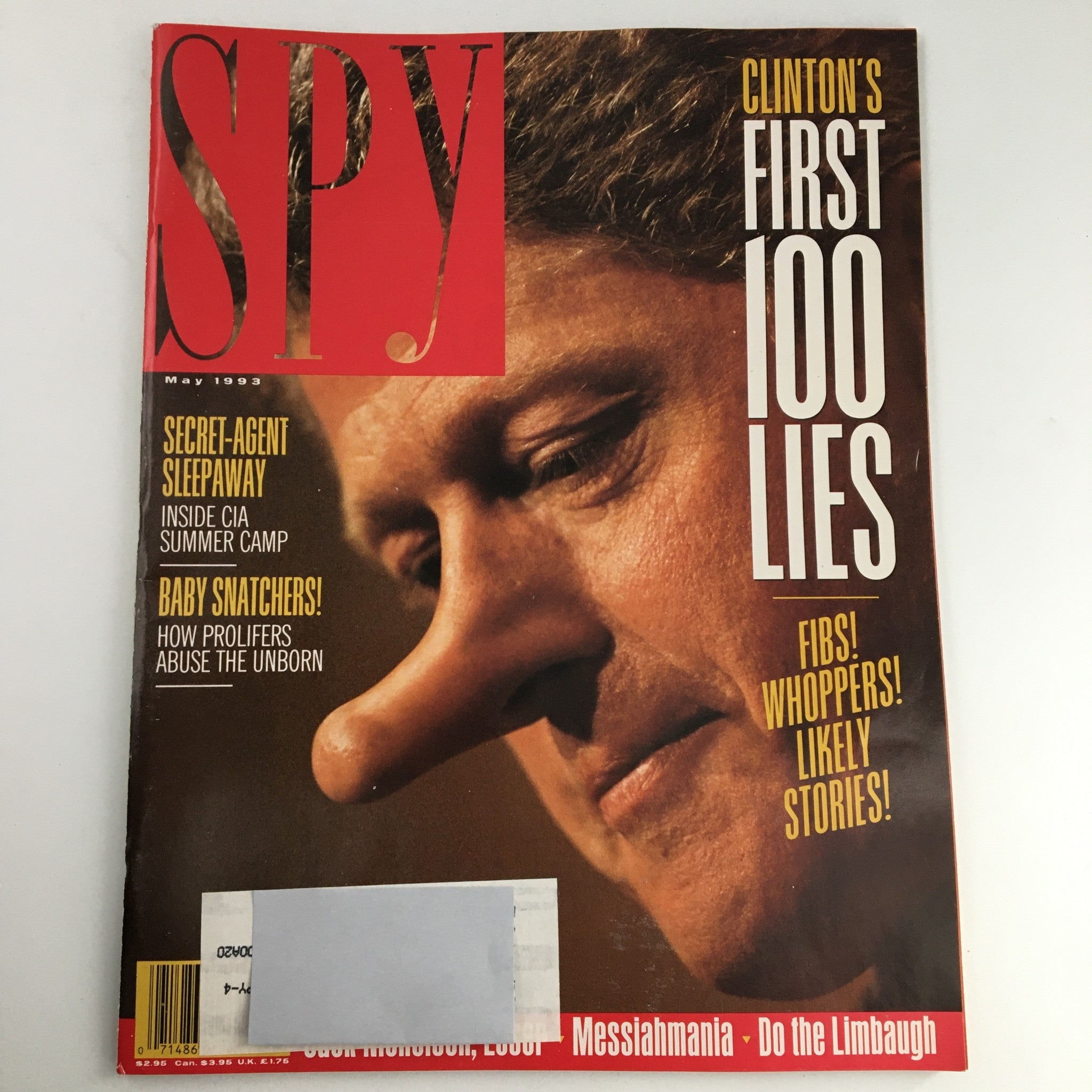 Spy Magazine May 1993 Bill Clinton & Larry Doyle & Jack Nicholson Feature, VG