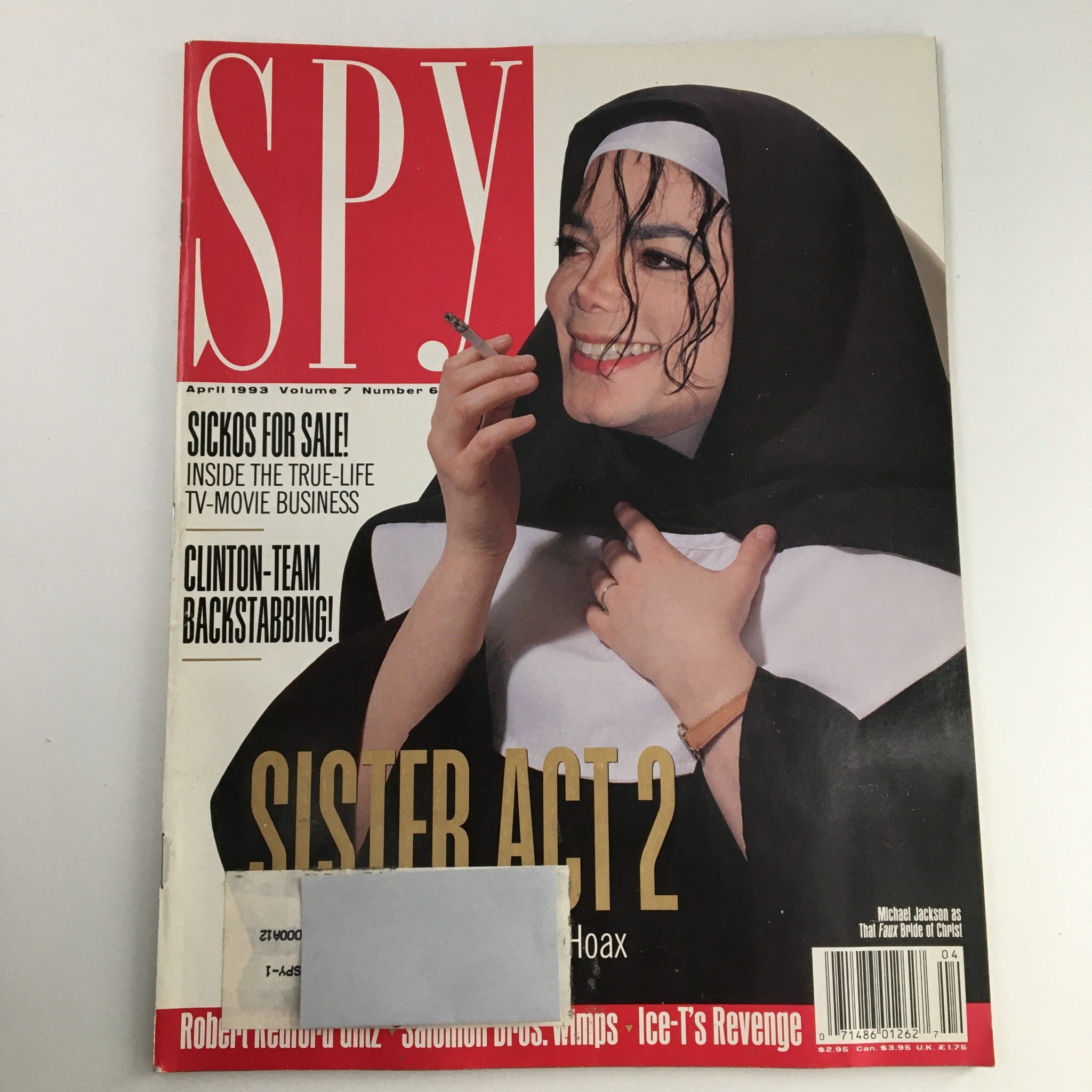 Spy Magazine April 1993 Vol 7 #6 Michael Jackson Sister in Act 2 Parody, VG