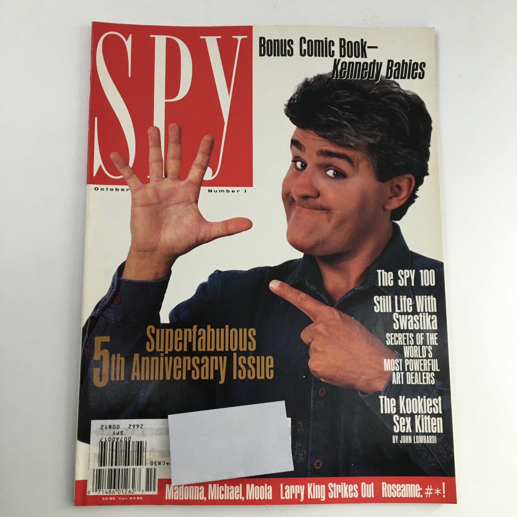 Spy Magazine October 1991 Life with Swastika & Madonna & Larry King & Moola, VG