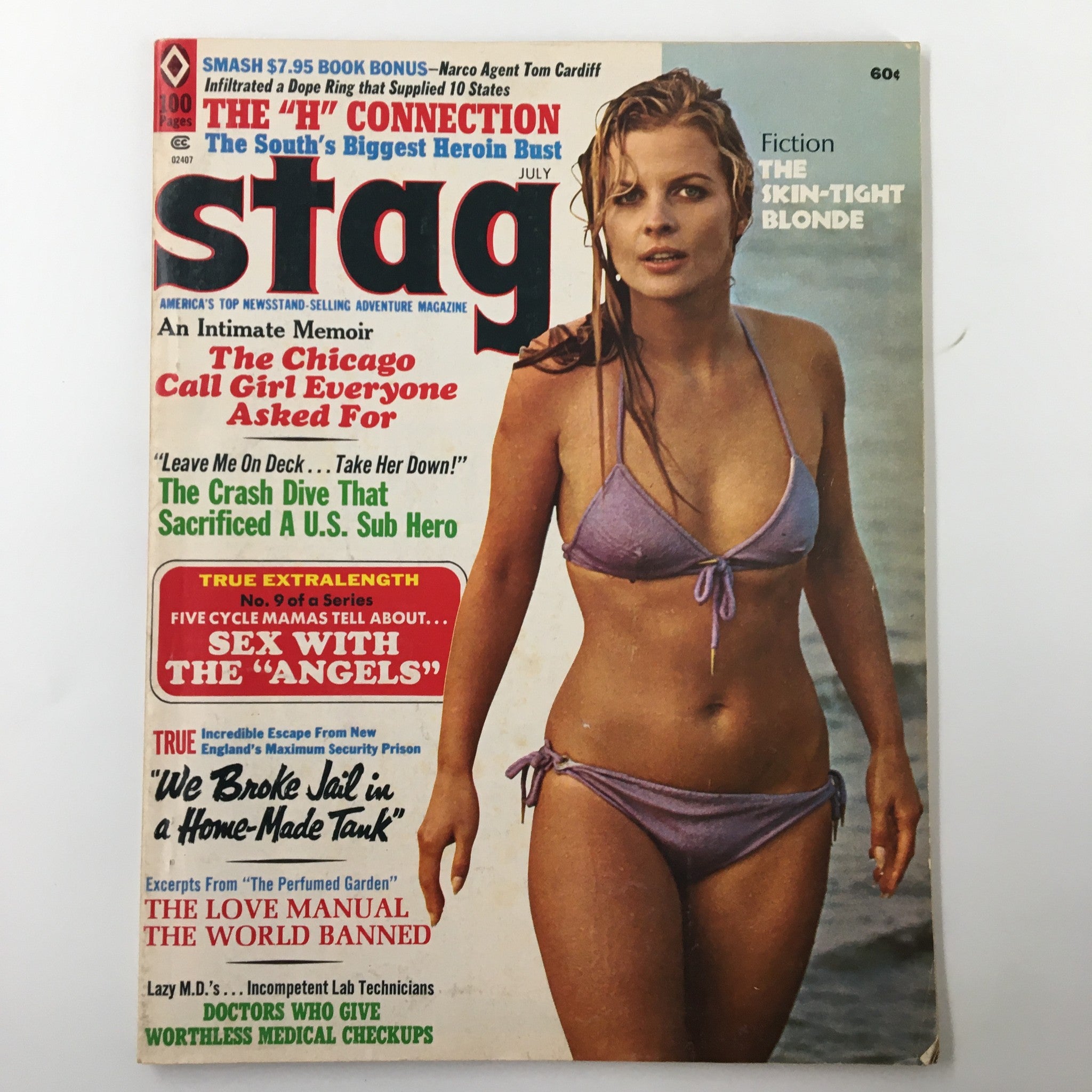 VTG Stag Magazine July 1972 The Chicago Call Girl Everyone Asked For No Label