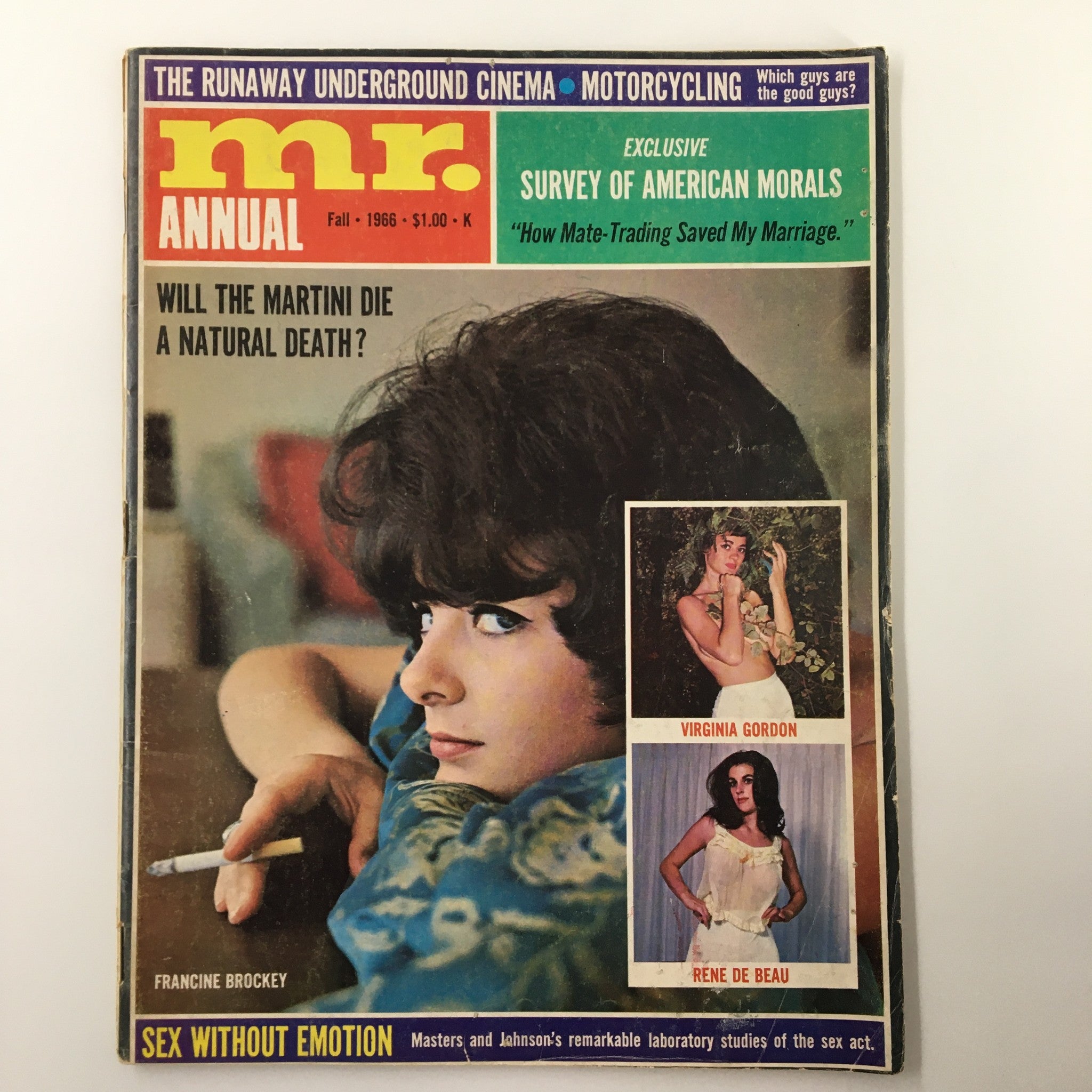 VTG Mr. Anual Magazine Fall 1966 Francine Brockey & Virginia Gordon No Label