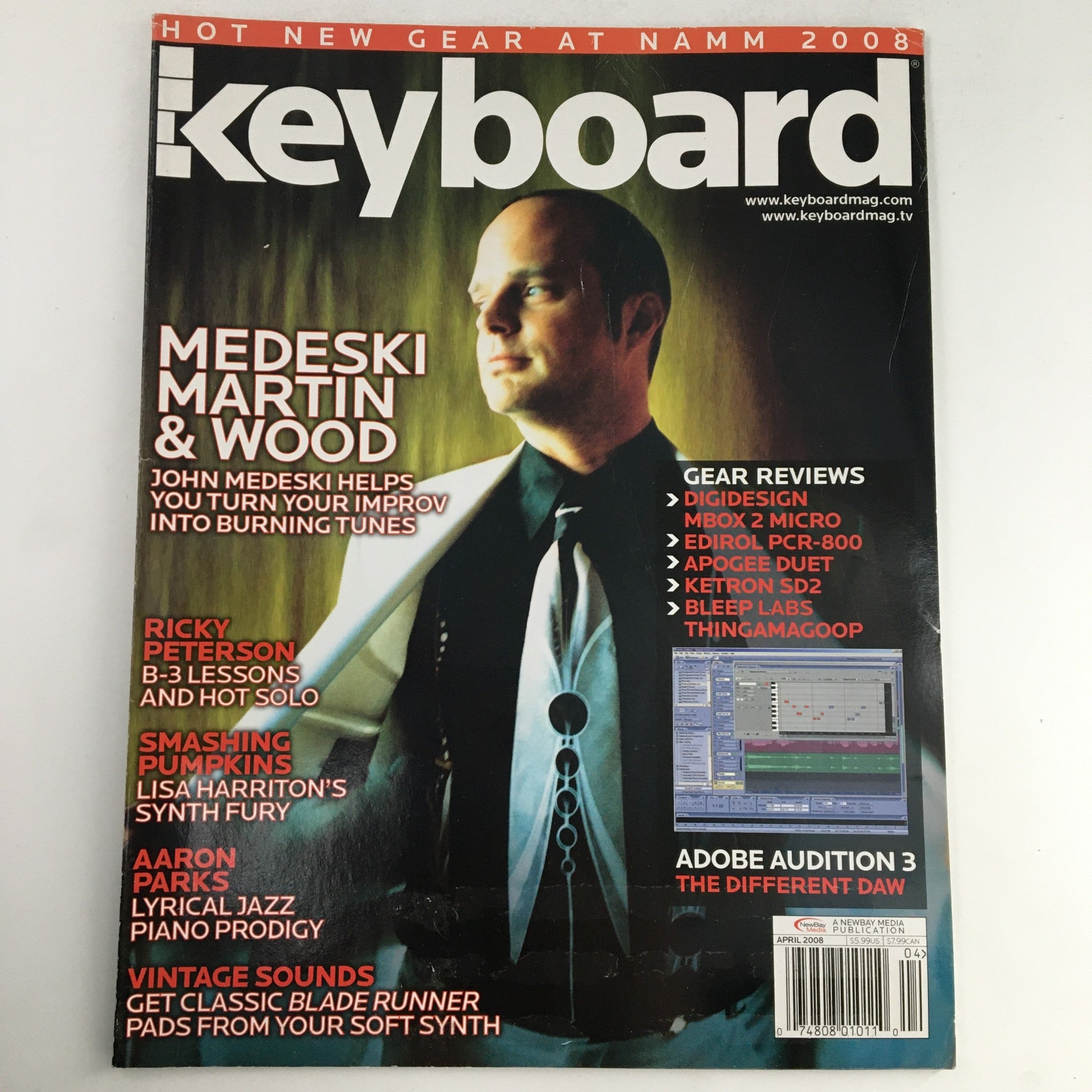 Keyboard Magazine April 2008 Medeski Martin & Ricky Peterson & Lisa Harriton