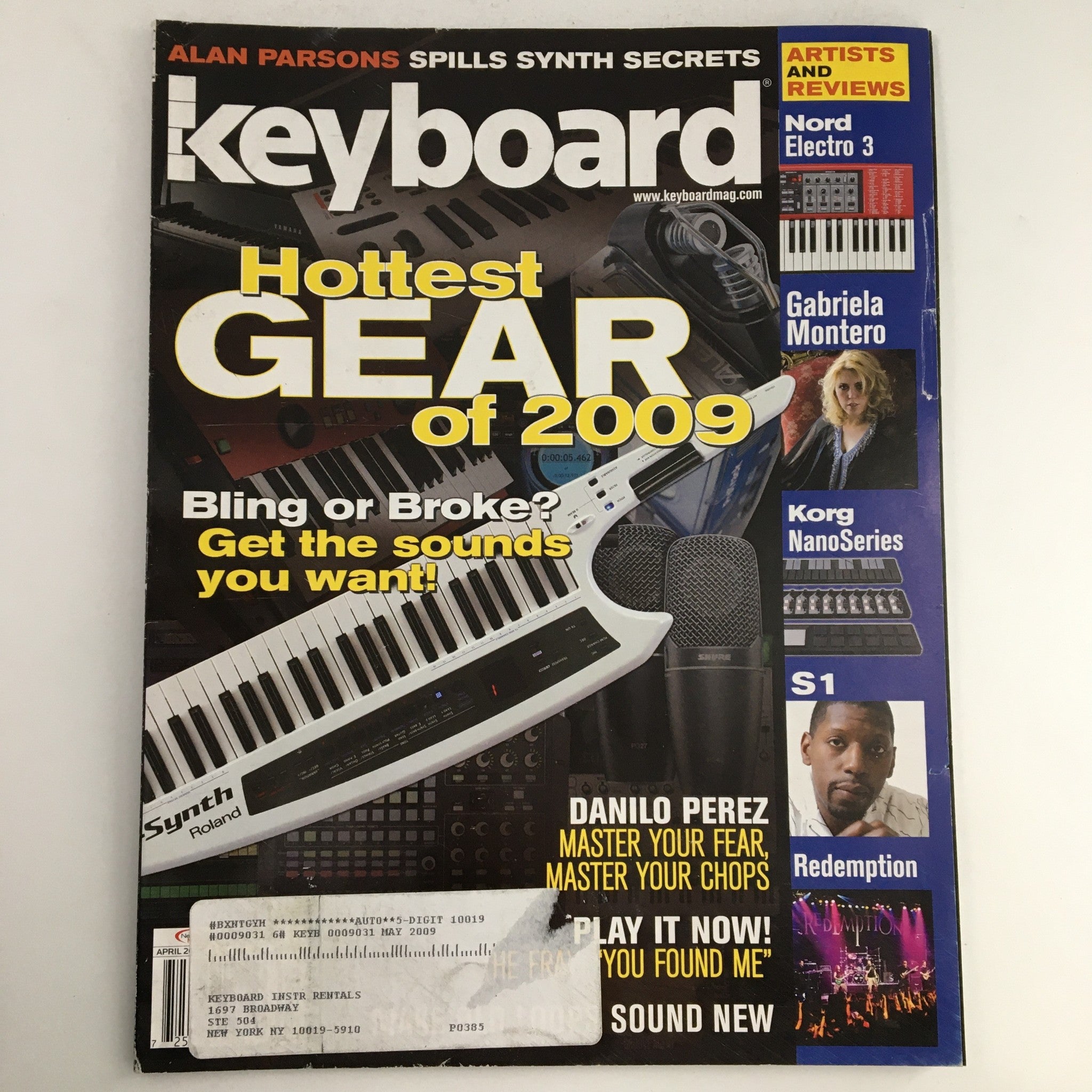 Keyboard Magazine April 2009 Gabriela Montero & Korg Nano Series & S1 Feature