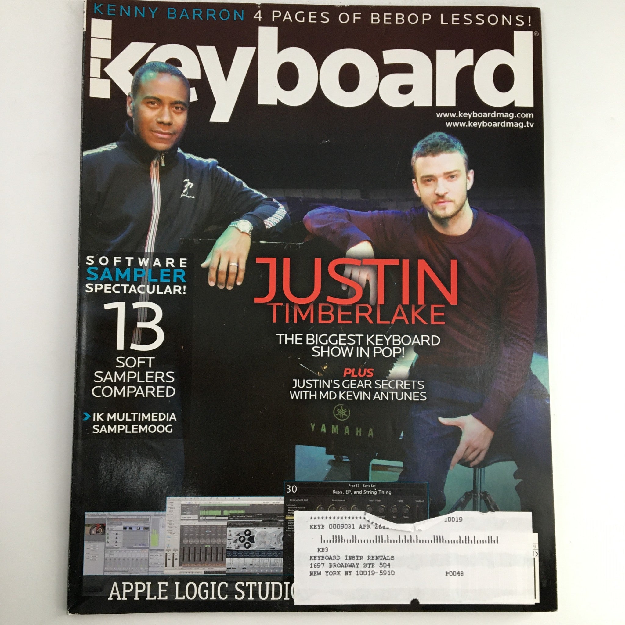 Keyboard Magazine January 2008 Justin Timberlake & Kenny Barron Bebop Lessons