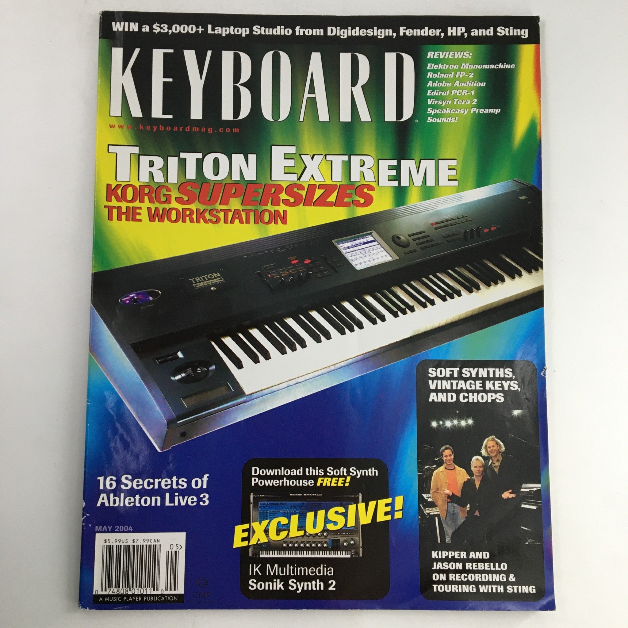 Keyboard Magazine May 2004 Kipper & Jason Rebello & Triton Extreme, No Label