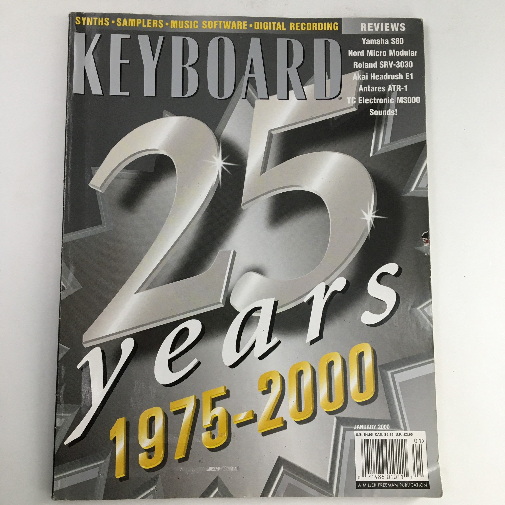 Keyboard Magazine January 2000 The 25th Year Anniversary 1975-2000