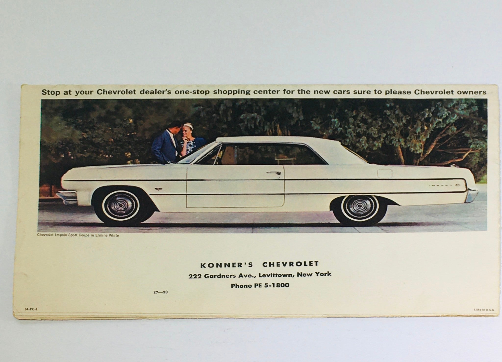 1964 Chevrolet Chevelle Malibu Sports Coupe Dealership Car Auto Brochure Catalog