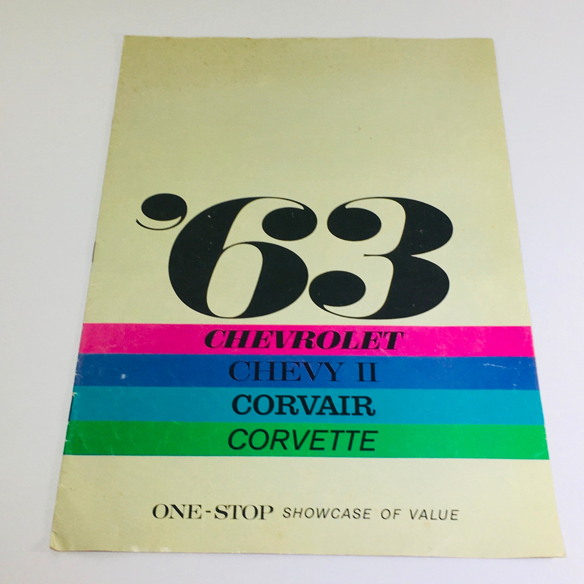 1963 Chevrolet Chevy II Corvair Corvette Showcase Car Auto Brochure Catalog