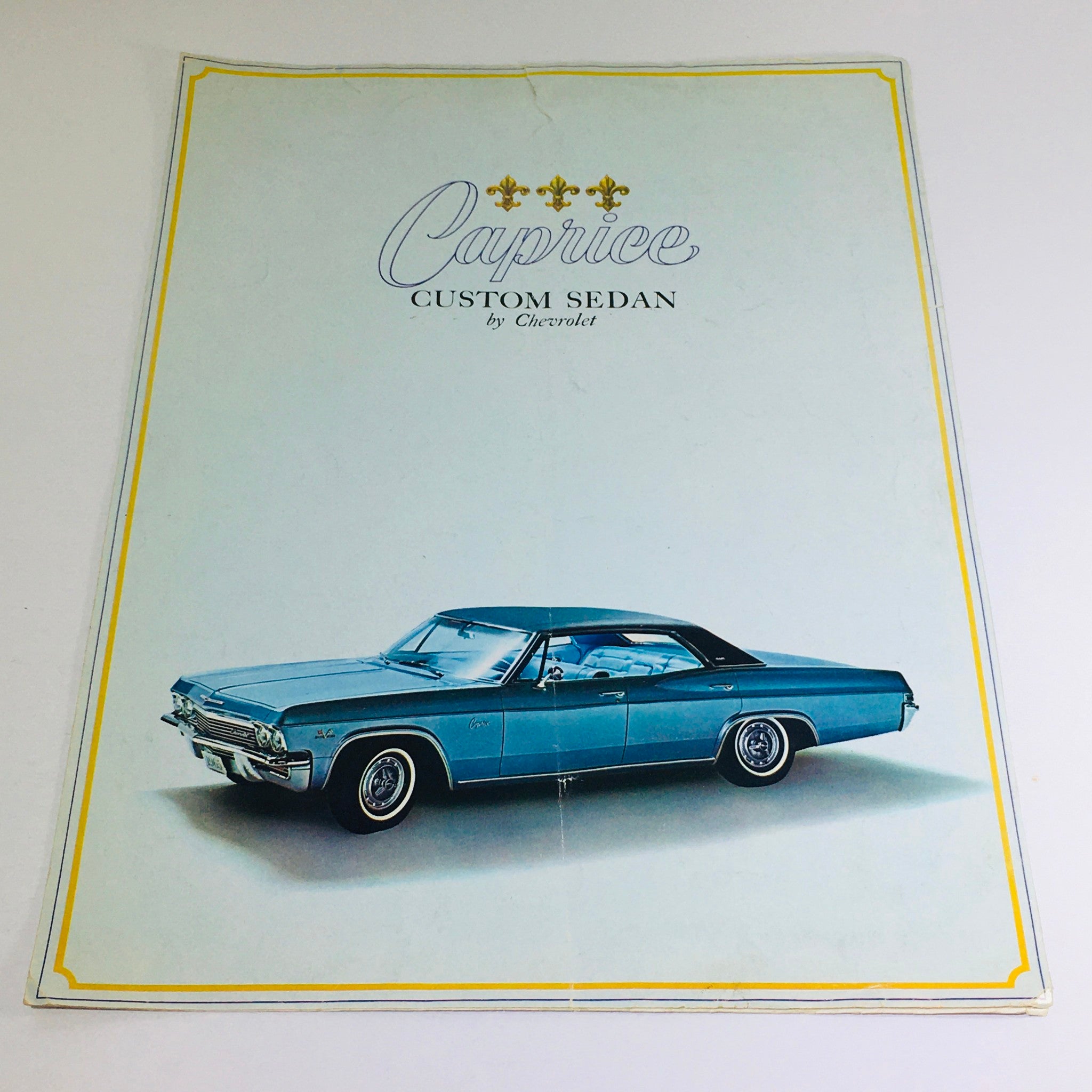 1965 Chevrolet Caprice Custom Sedan Dealership Car Auto Brochure Catalog