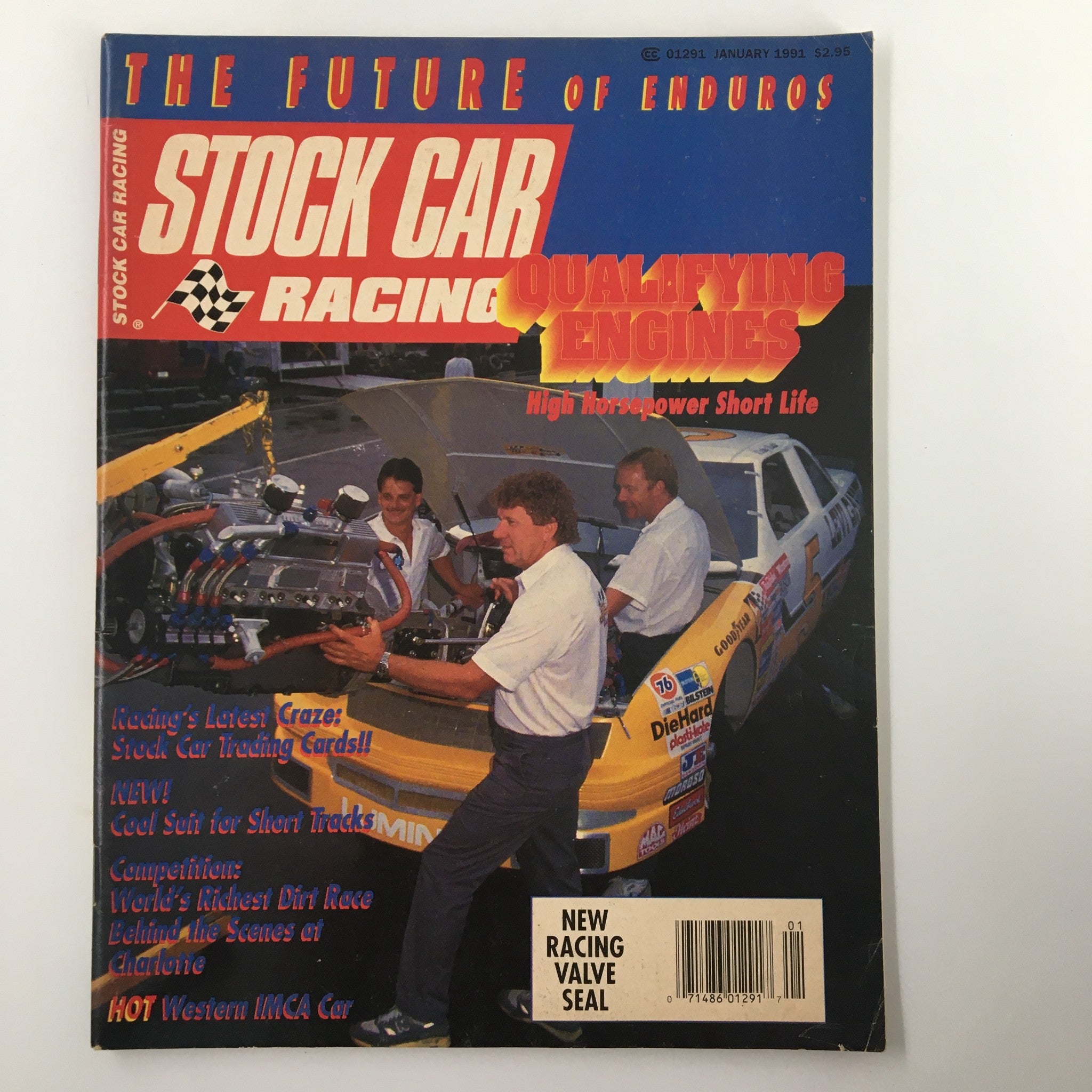 Stock Car Racing Magazine January 1991 Jerry Churchill & Darrell Gwynn No Label