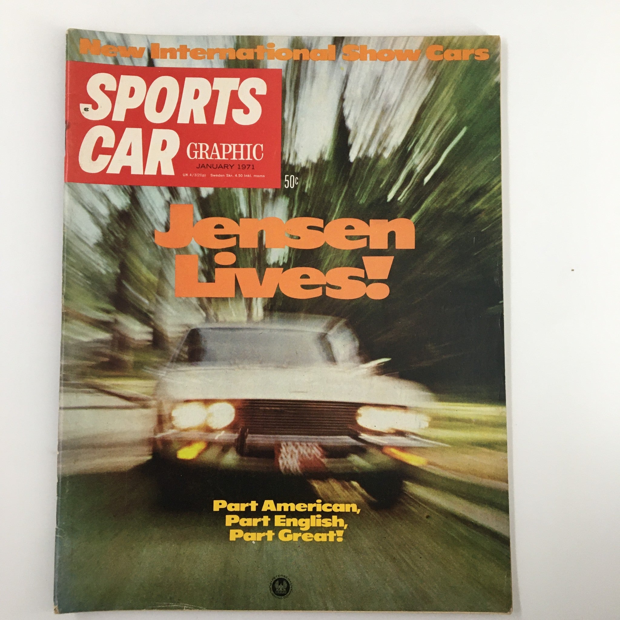 VTG Sports Car Graphic Magazine January 1971 The Jensen Lives No Label