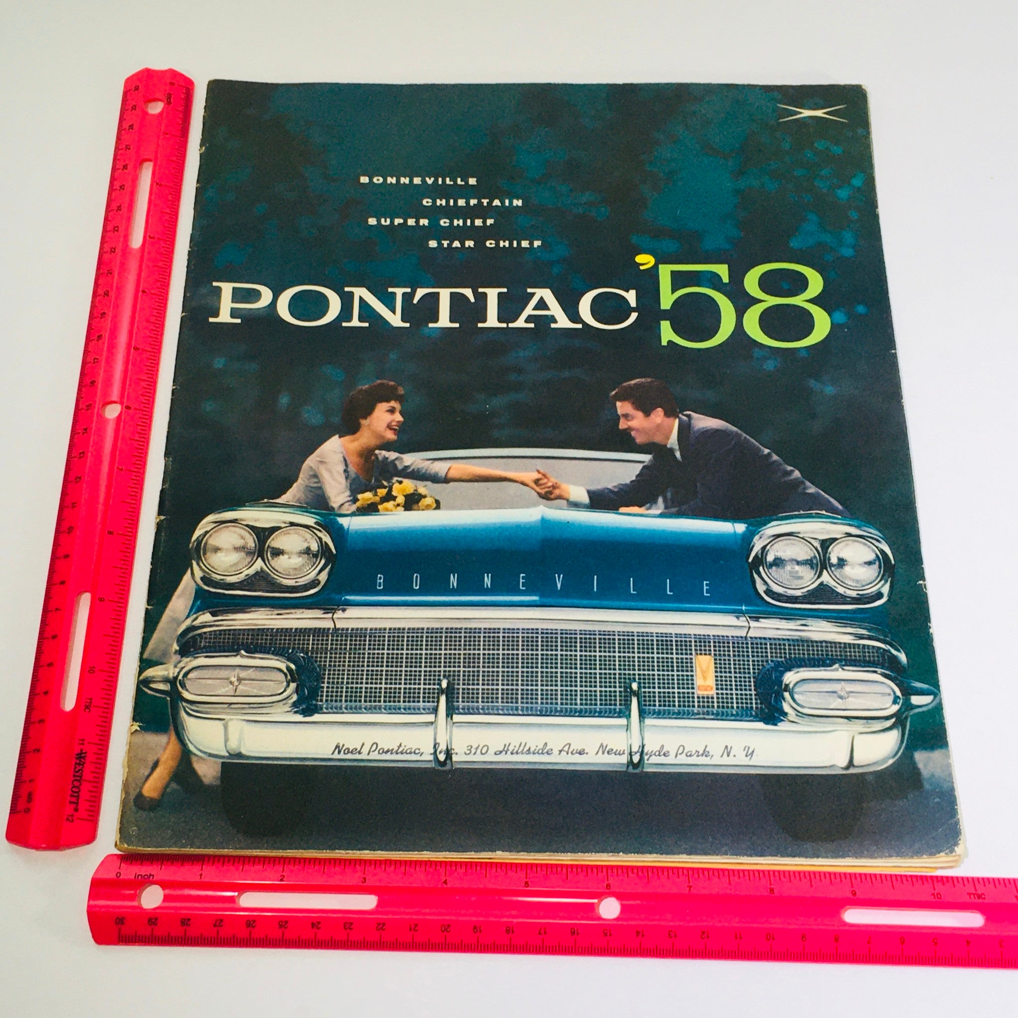 1958 Pontiac Bonneville Chieftain Super & Star Chief Car Auto Brochure Catalog