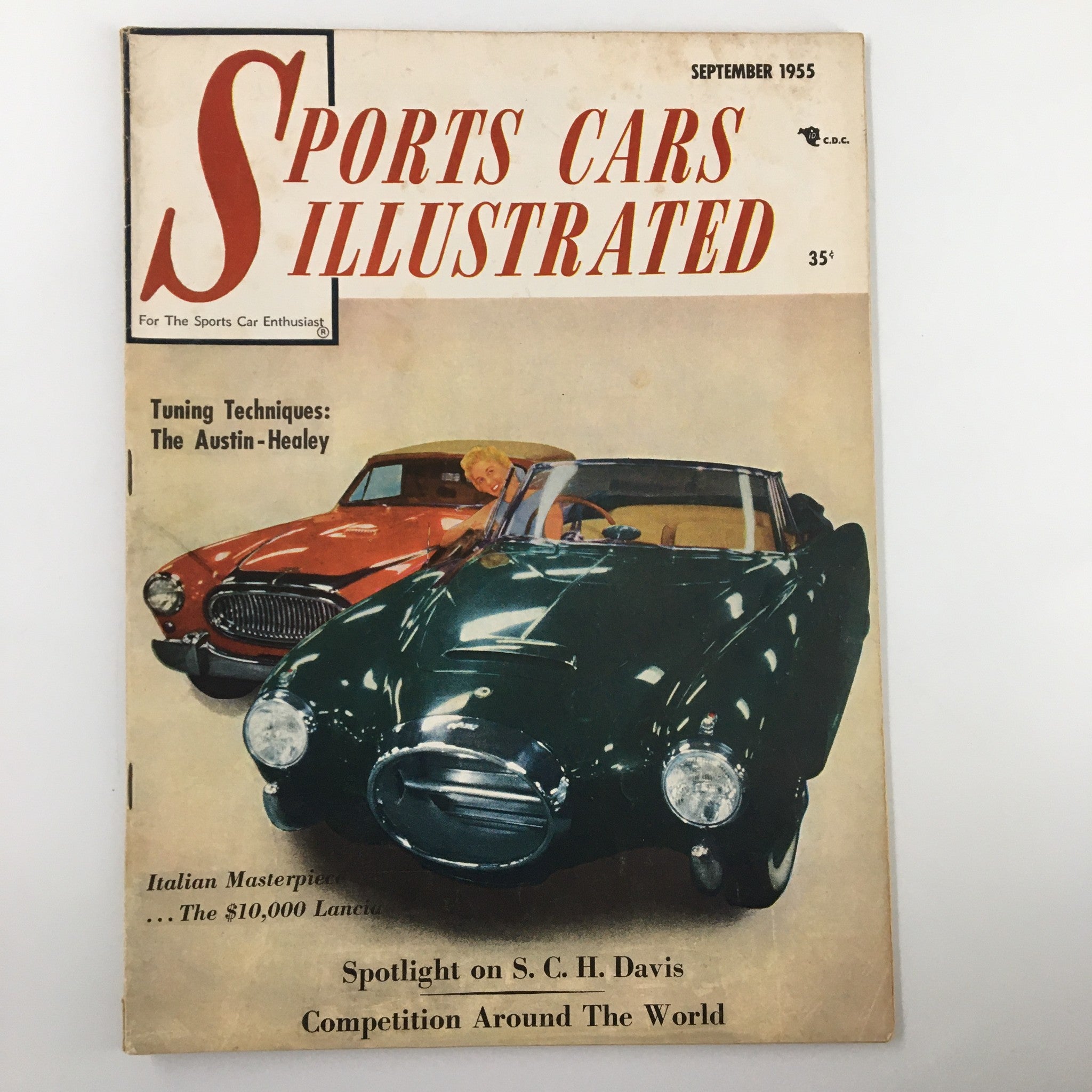 VTG Sports Car Illustrated Magazine September 1955 The Austin-Healey No Label