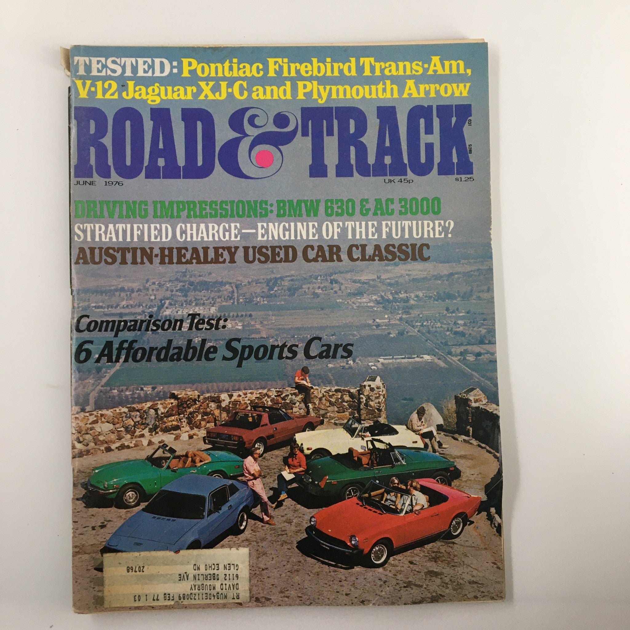 VTG Road & Track Magazine June 1976 The Austin-Healey Used Car Classic